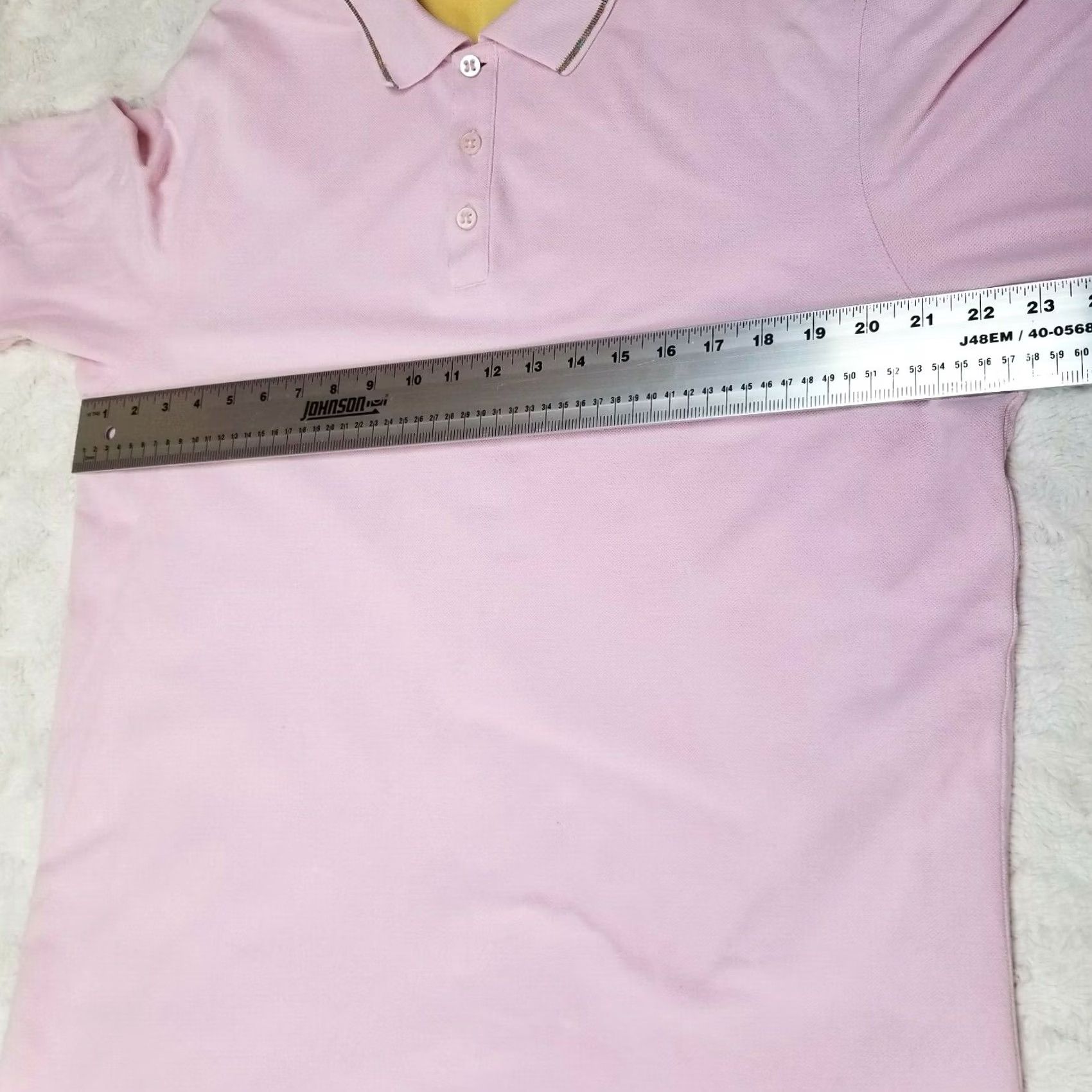 Robert Graham Roberts Graham Mens XL Classic Fit Short Sleeve Knit Polo Pink Cotton Shirt Size US XL / EU 56 / 4 - 3 Thumbnail