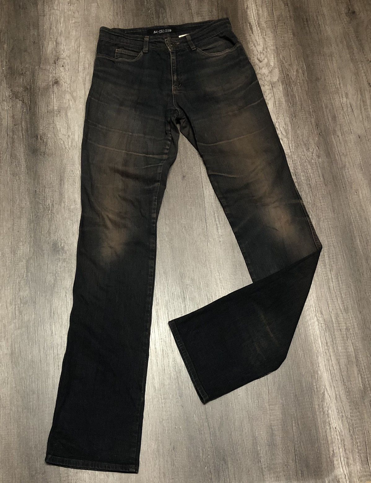 If Six Was Nine × Le Grande Bleu (L.G.B.) VINTAGE BA-TSU CLUB DIV JEANS (Unisex) Size US 30 / EU 46 - 25 Thumbnail