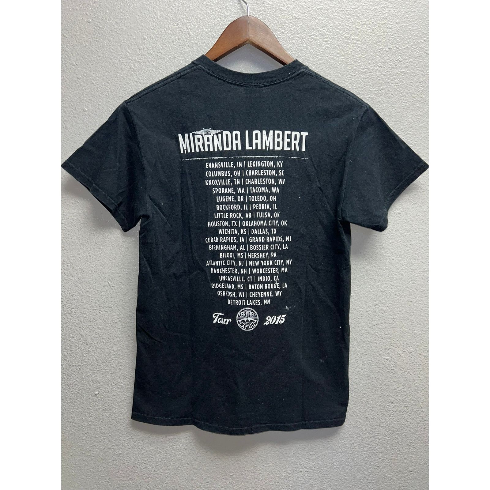 Gildan Womens Miranda Lambert Shirt Certified Tour 2015 Tee Top S Size S / US 4 / IT 40 - 7 Thumbnail