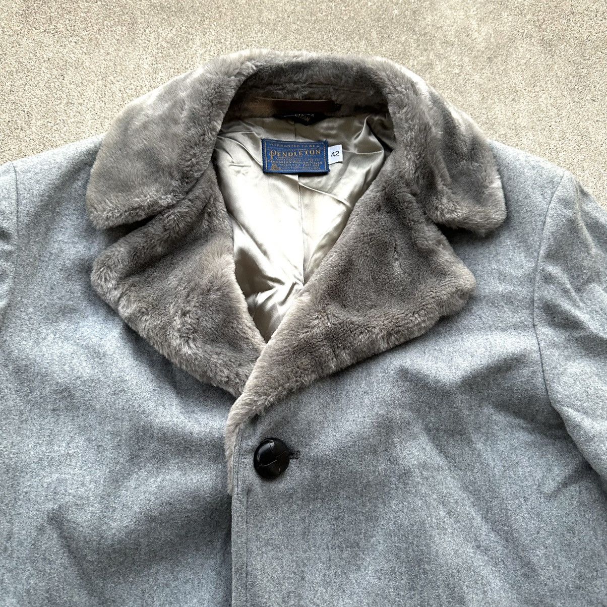 Pendleton Vtg Pendleton Virgin Wool Mid Length Coat Men's 42 Faux Fur Size US XL / EU 56 / 4 - 2 Thumbnail