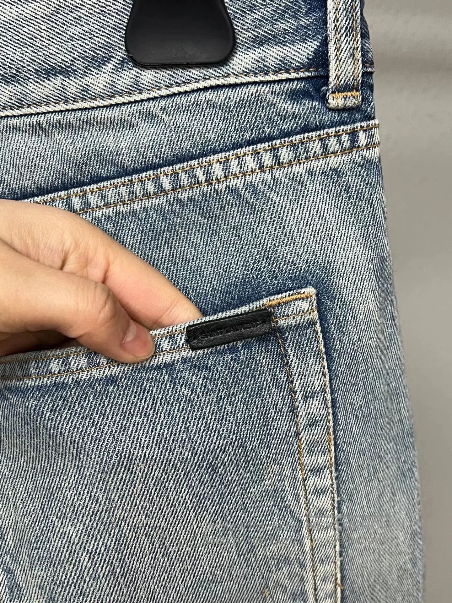 SLY light blue slp angora denim jeans. Size US 32 / EU 48 - 3 Thumbnail