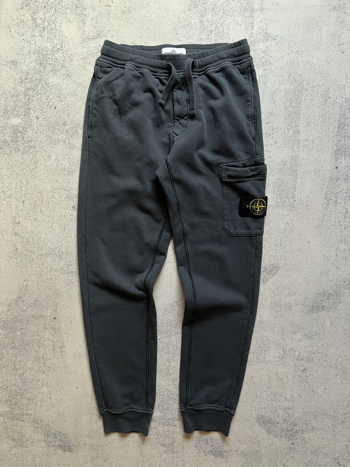 Stone Island × Vintage STONE ISLAND Heavy cotton joggers PATCH logo pants trousers Size US 31 - 1 Thumbnail