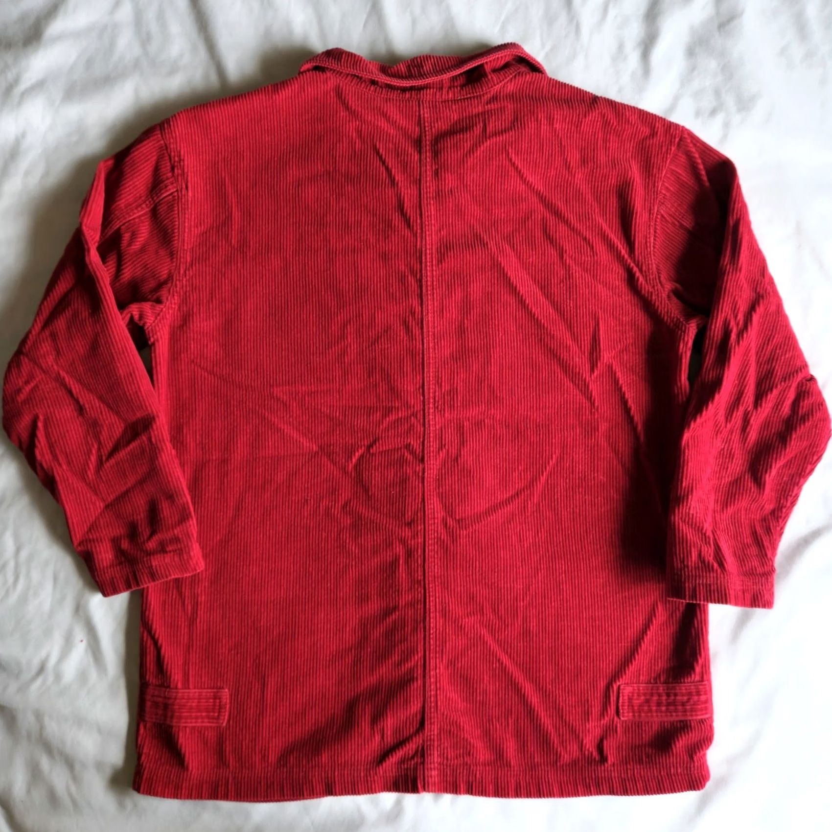 Denim & Co. VINTAGE Denim & Co Jacket Shacket Corduroy Red S Zip Bomber Jacket Shacket Men Reg 90s Classic Outdoor Size US S / EU 44-46 / 1 - 4 Thumbnail