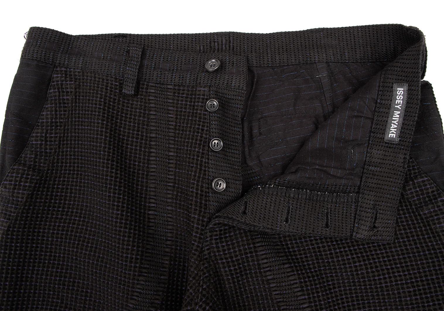 Issey Miyake A-POC Dyed Pile Weave Pants in Black, Blue, and Purple Size US 36 / EU 52 - 5 Thumbnail