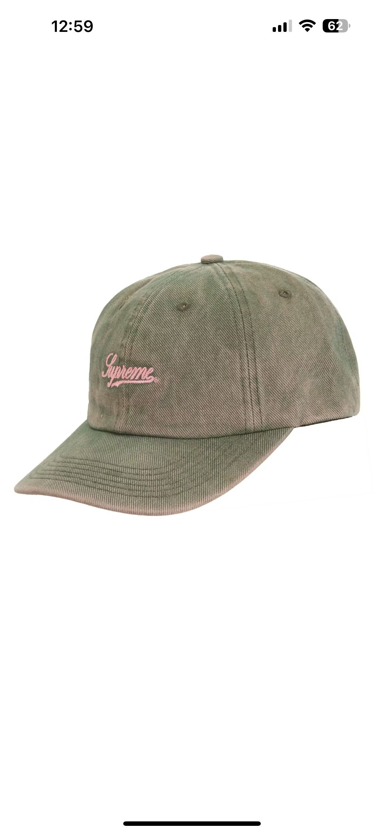 Supreme Supreme washed twill 6-panel green hat Size ONE SIZE - 4 Thumbnail