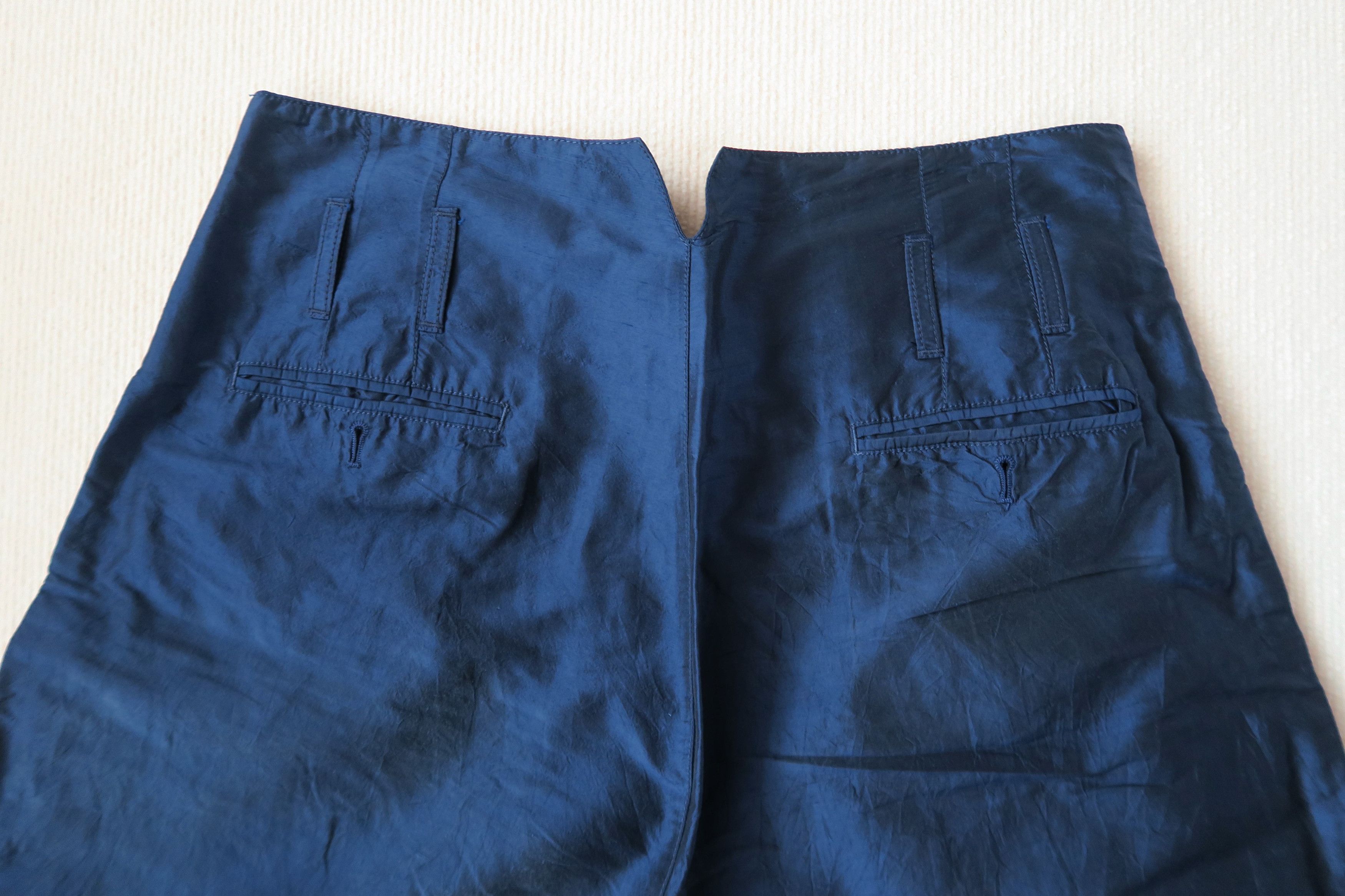 Emporio Armani Emporio Armani Blue Line Runway Silk Shorts Size US 34 / EU 50 - 10 Thumbnail