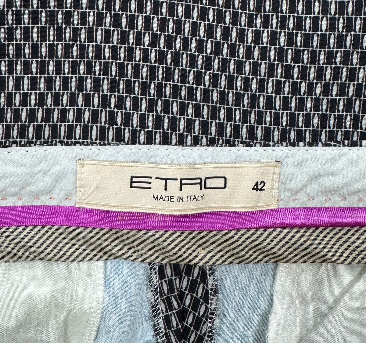 Etro Etro Milano Printed Dress Pants Viscose size 42 Size 28" / US 6 / IT 42 - 11 Thumbnail