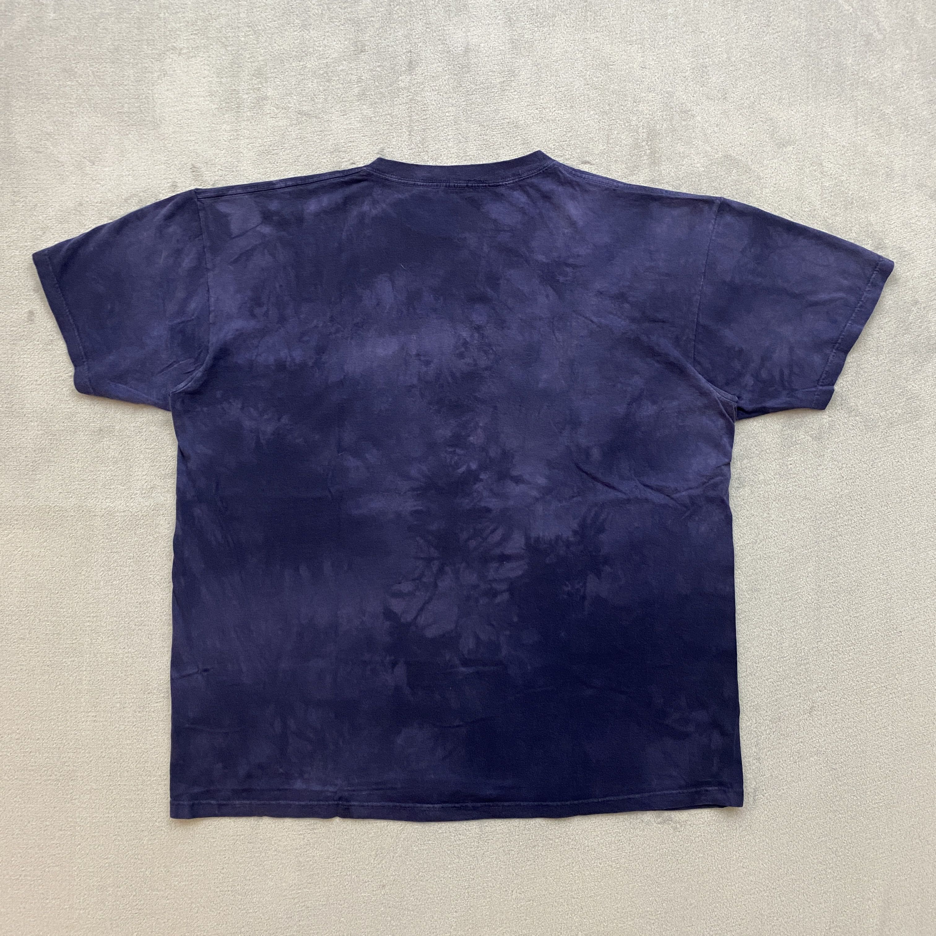 The Mountain × Vintage Y2K T Shirt Men XL VANISHING NATIVE WILDLIFE Blue Tie Dye Size US XL / EU 56 / 4 - 10 Thumbnail