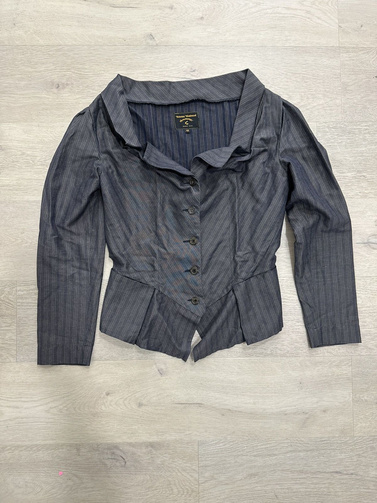 image of Vivienne Westwood Anglomania Vintage Blazer in Grey, Men's (Size Small)