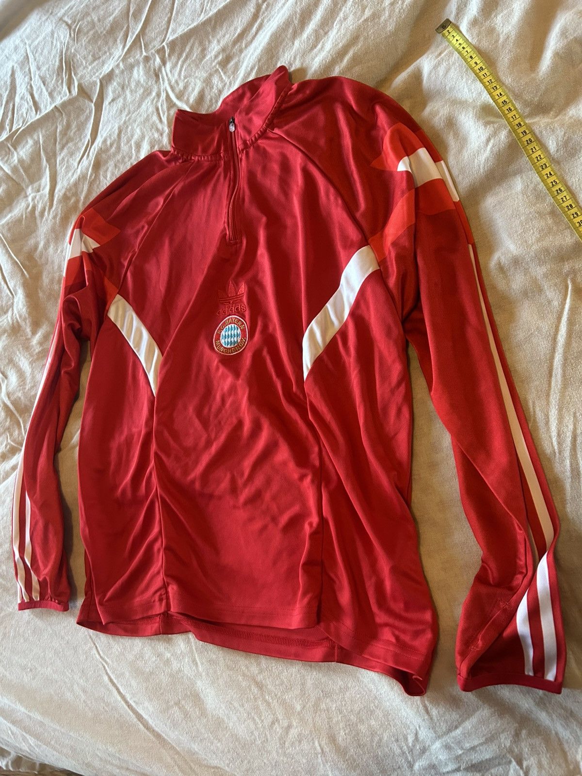 Adidas Bayern munich adidas quarter zip sweater Size US M / EU 48-50 / 2 - 2 Thumbnail