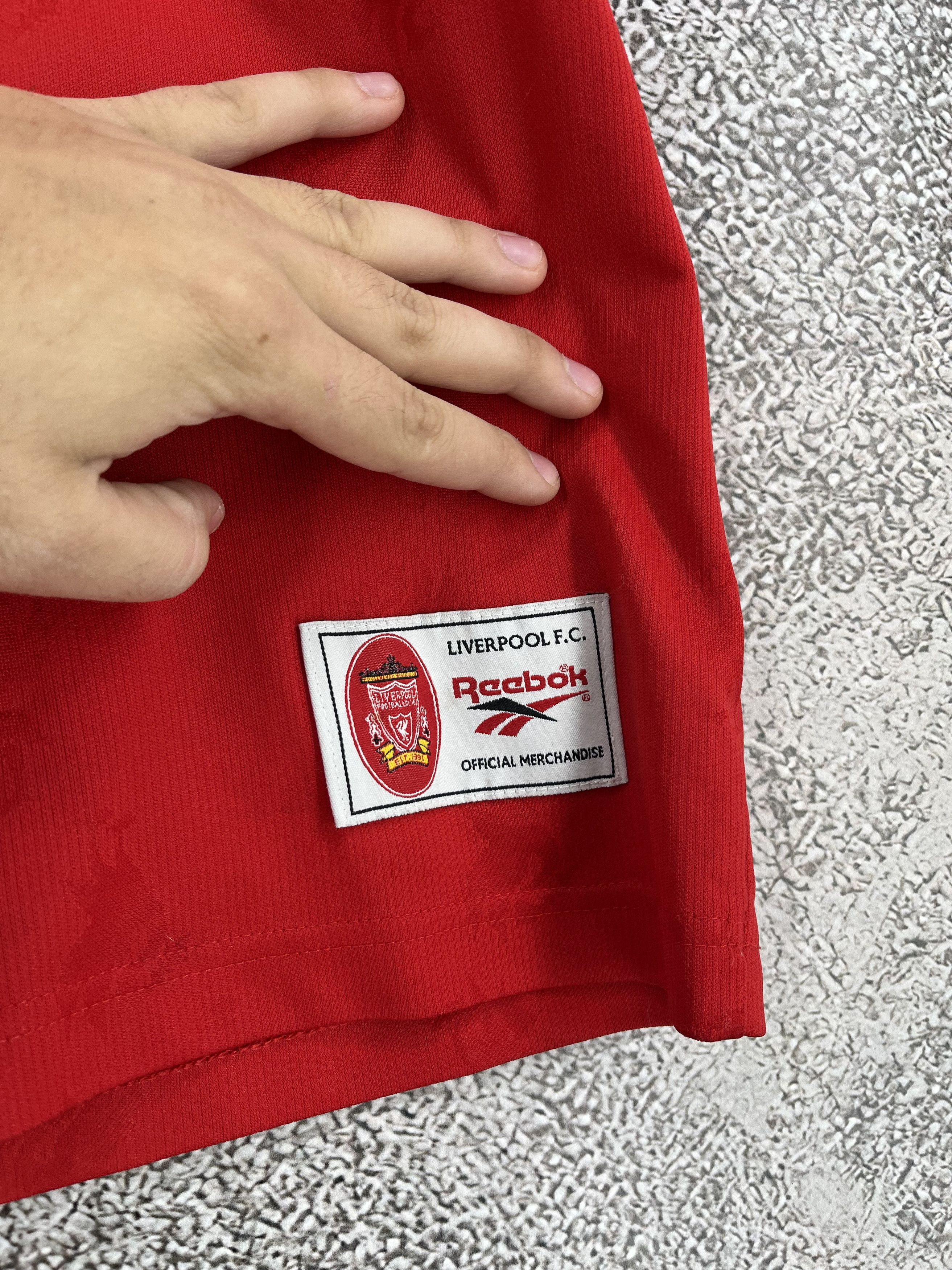 Reebok Liverpool FC 96/98 Home Jersey Reebok Carlsberg #10 UK Size US M / EU 48-50 / 2 - 11 Thumbnail