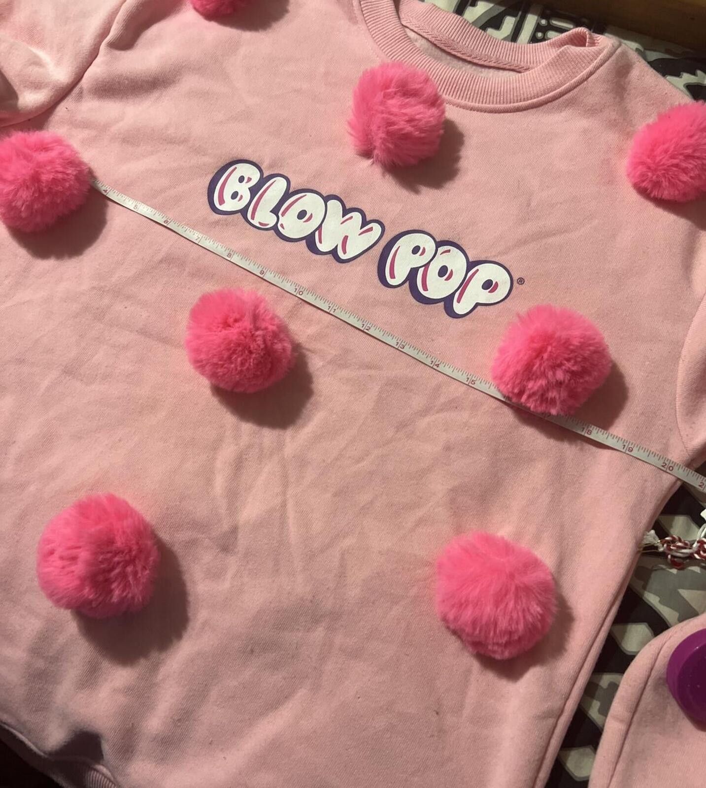 Other Pink Blow Pop Pom Pom Sweatshirt Small Coquette Size S / US 4 / IT 40 - 7 Thumbnail