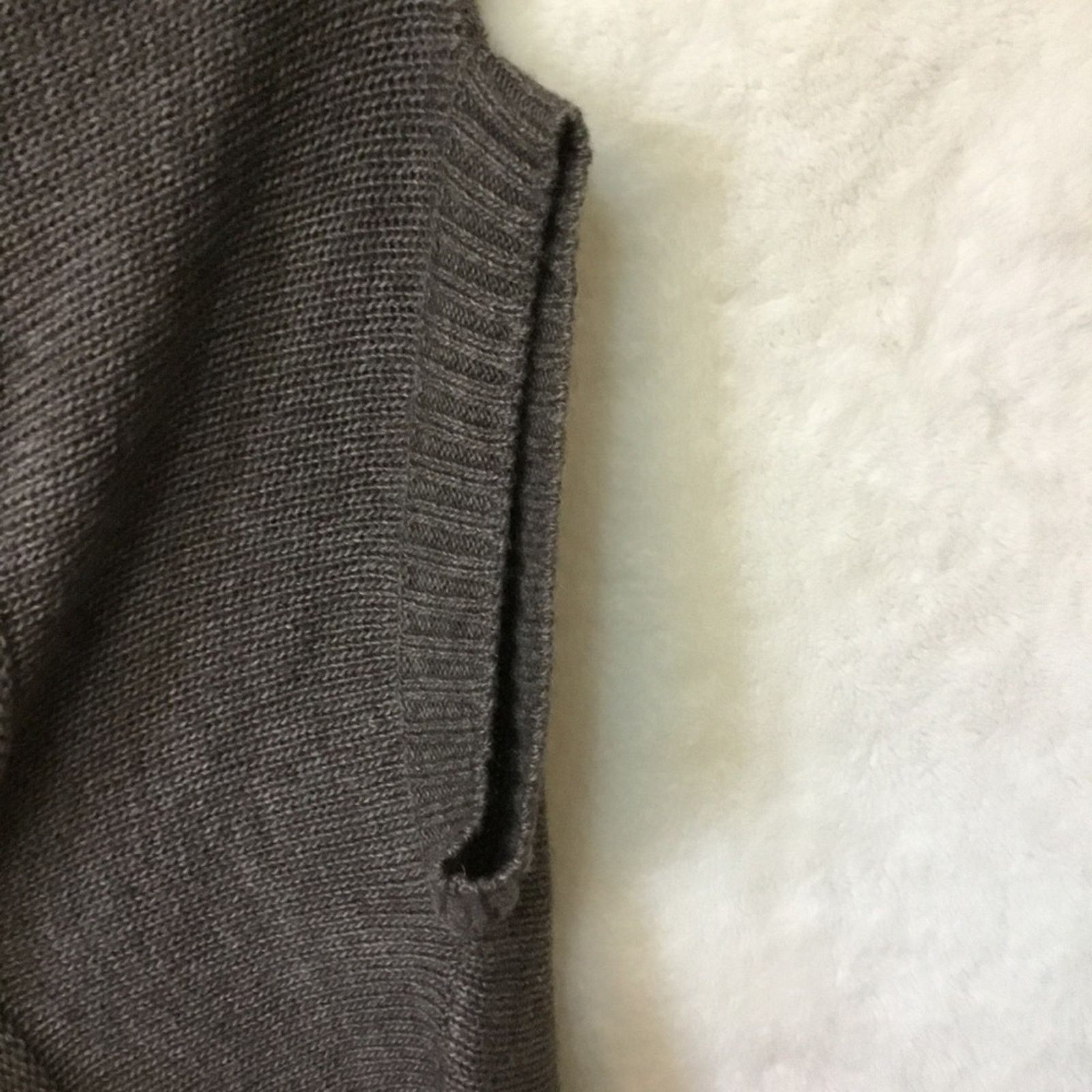 Armani Armani Jeans Gray Tie-Back Cowl Neck Sweater Size M / US 6-8 / IT 42-44 - 8 Thumbnail