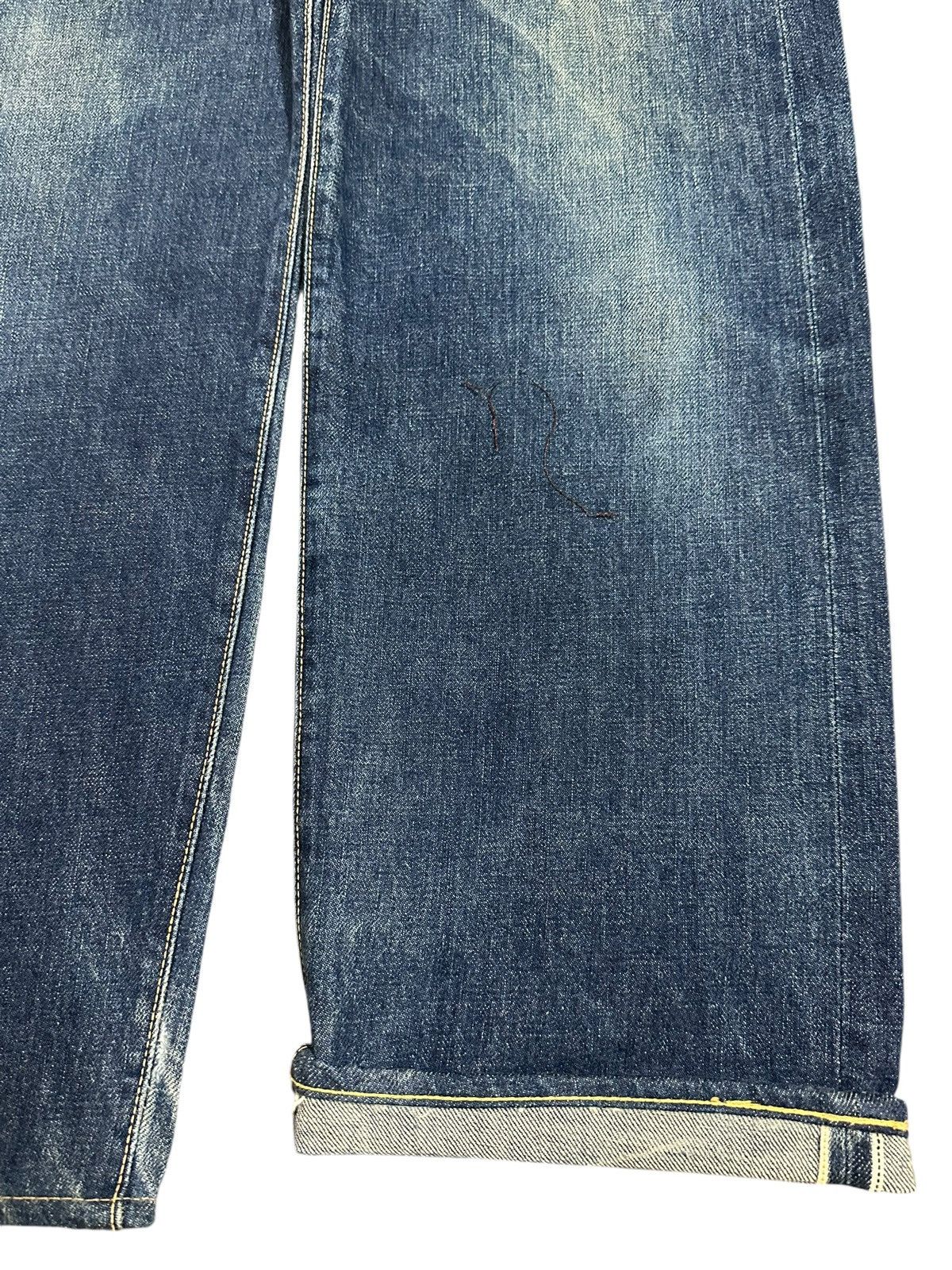 Evisu Vintage 80s Usa Evis Selvedge Faded Wash Style Baggy Jeans Size US 30 / EU 46 - 10 Thumbnail