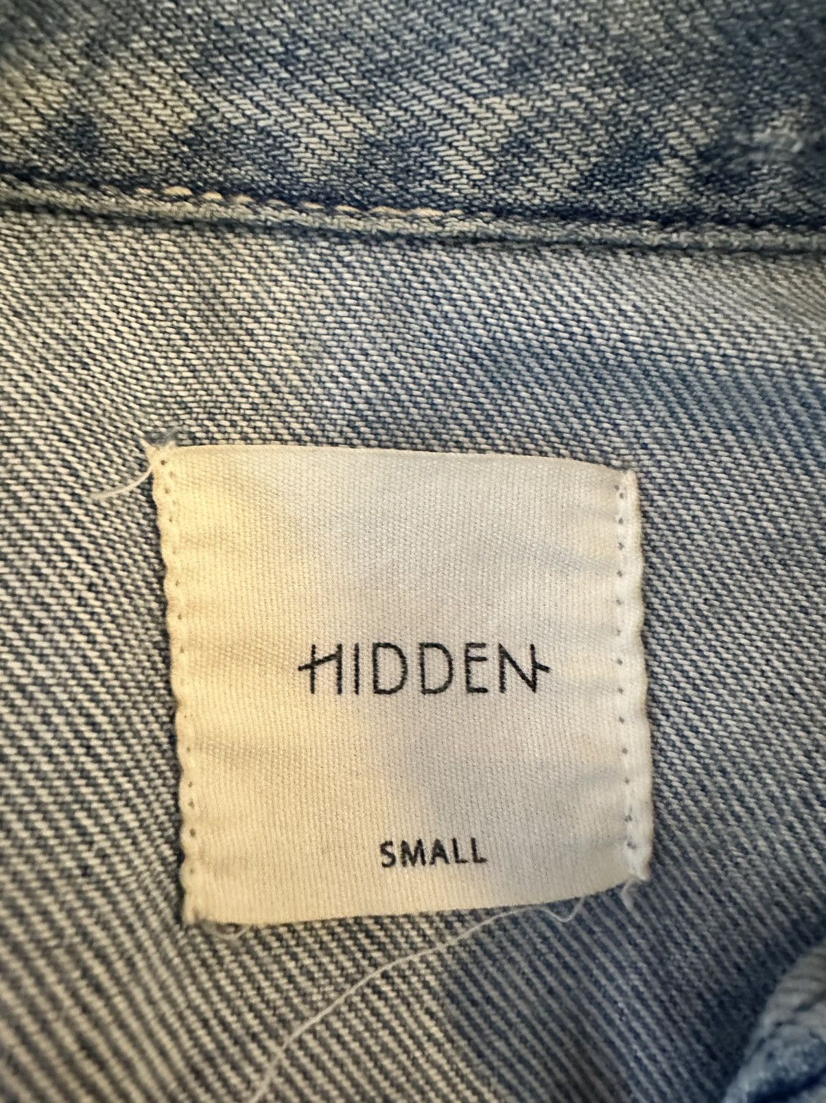HIDDEN HIDDEN REBEL LIGHT WASH FRAYED DENIM JACKET SIZE S Size S / US 4 / IT 40 - 2 Thumbnail