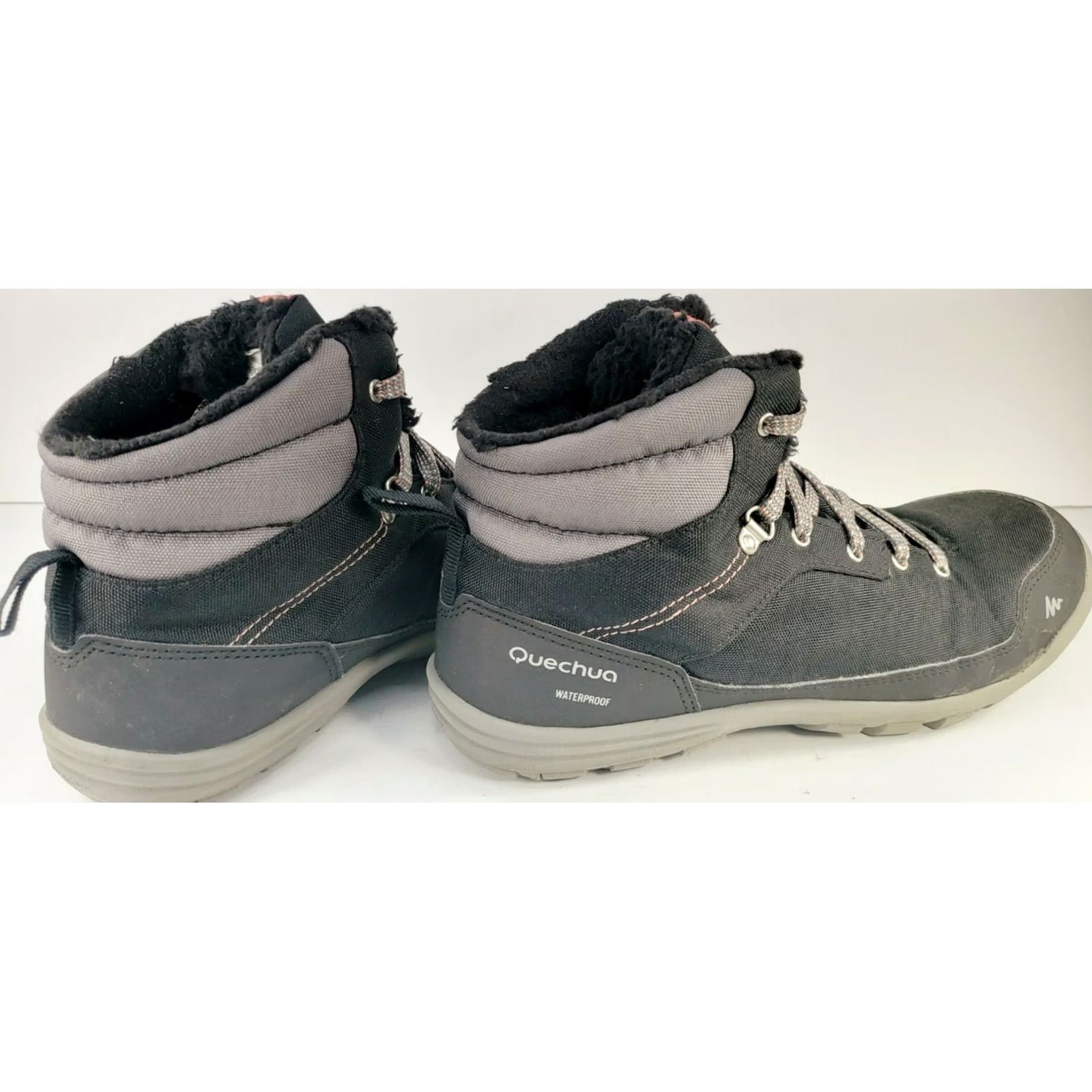 Vintage Quechua Decathlon Women's Size 9.5 Black Mid Top Walking Hiking Shoes Size L / US 10 / IT 46 - 6 Thumbnail