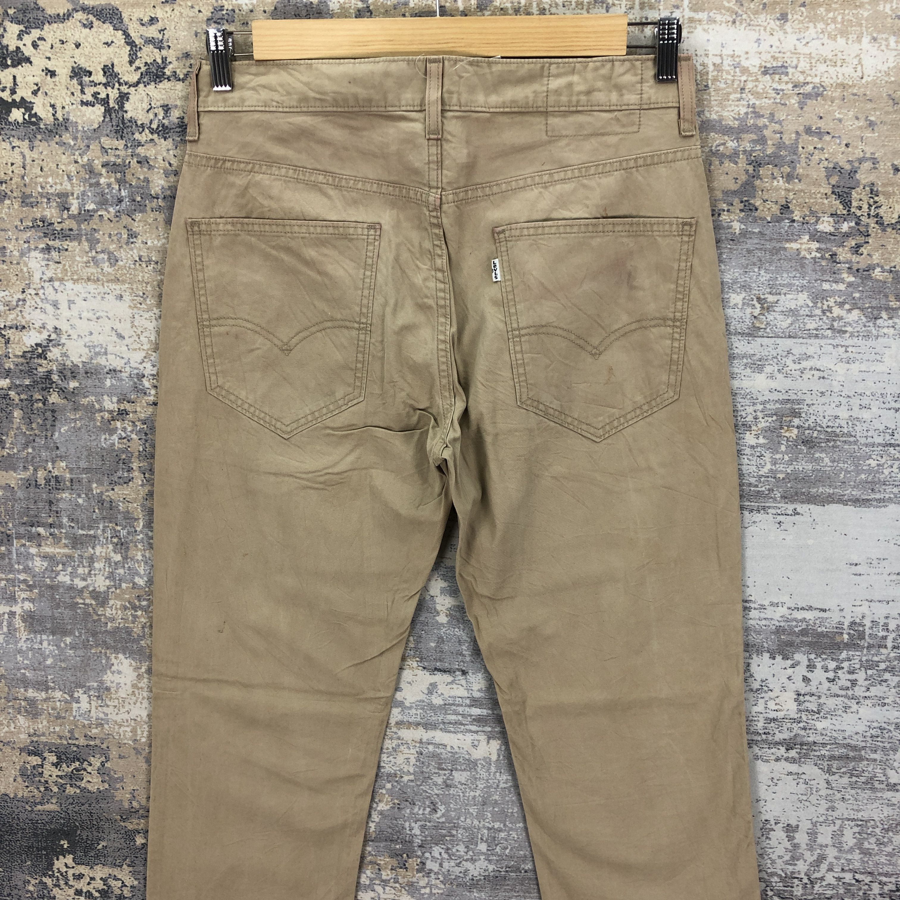 Levi's Vintage Y2K Levis 511 Jeans Beige Levi's Slim Skinny Denim Size US 32 / EU 48 - 4 Thumbnail