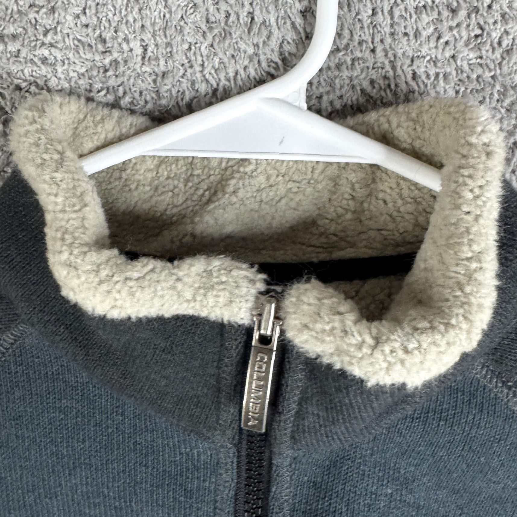 Vintage Columbia Pullover Mens M Gray 1/4 Zip Fleece Mock Neck Sherpa Lined Casual Winter Size US M / EU 48-50 / 2 - 7 Thumbnail