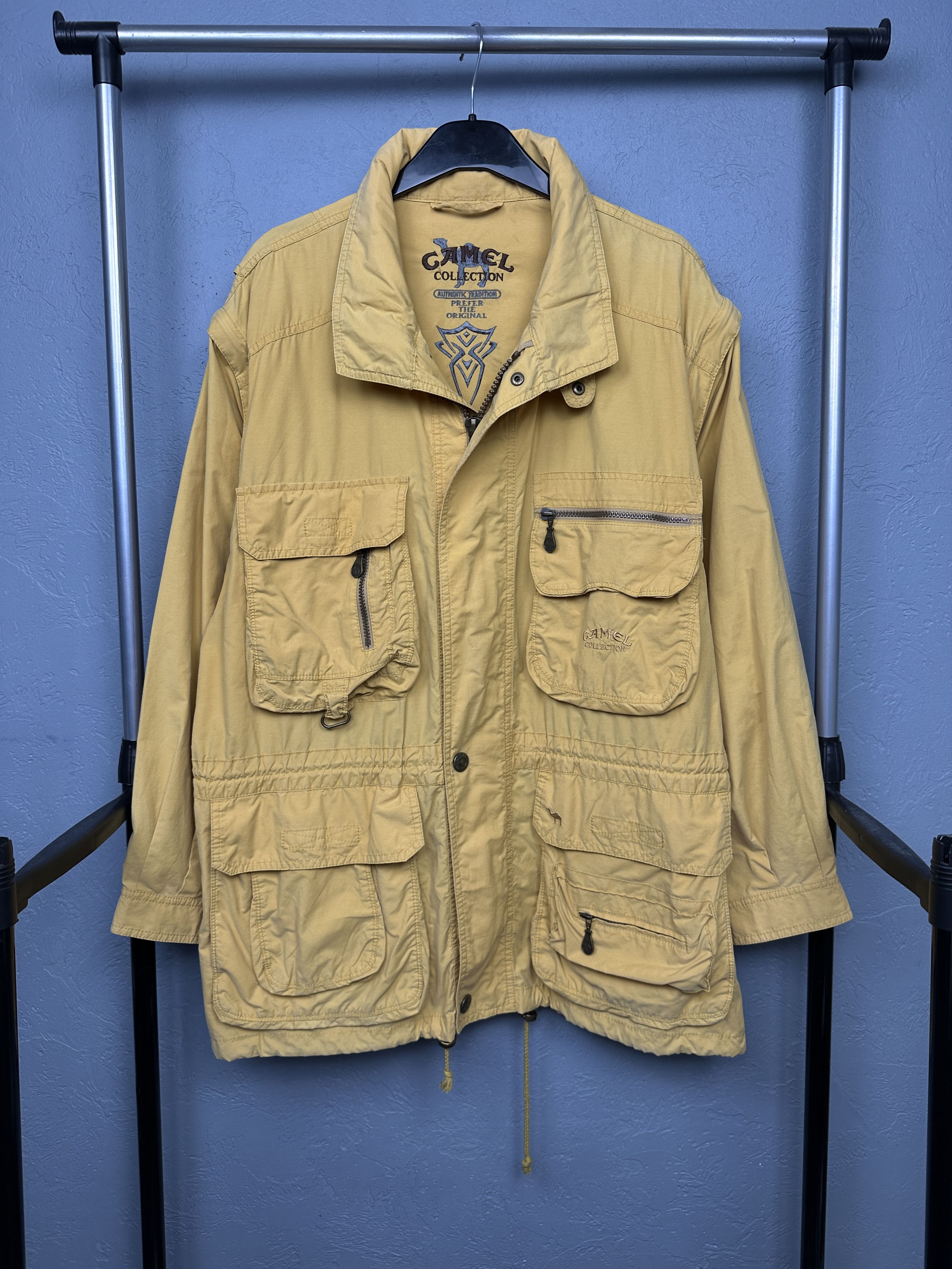 Camel Camel Collection Vintage Mens Outdoor Multi Pockets Jacket Size US M / EU 48-50 / 2 - 1 Thumbnail