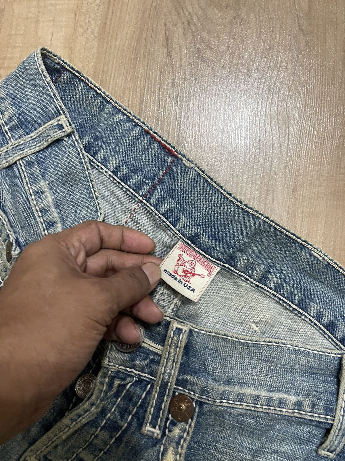True Religion Vintage True Religion Custom distress jeans Size US 32 / EU 48 - 3 Thumbnail