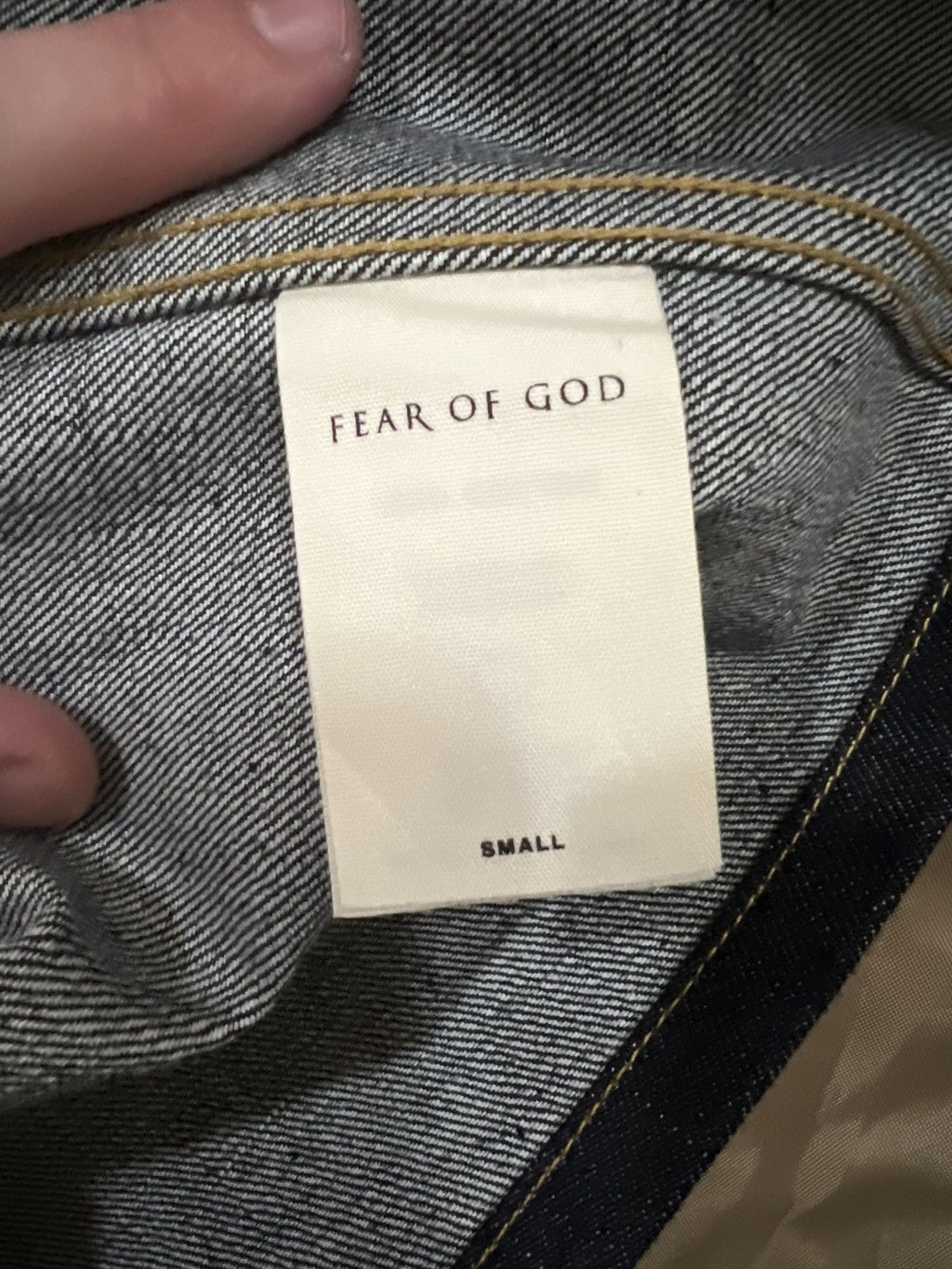 Fear of God Fear of God Raw Selvedge Denim Long Jacket Raw Indigo size S Size US S / EU 44-46 / 1 - 6 Thumbnail