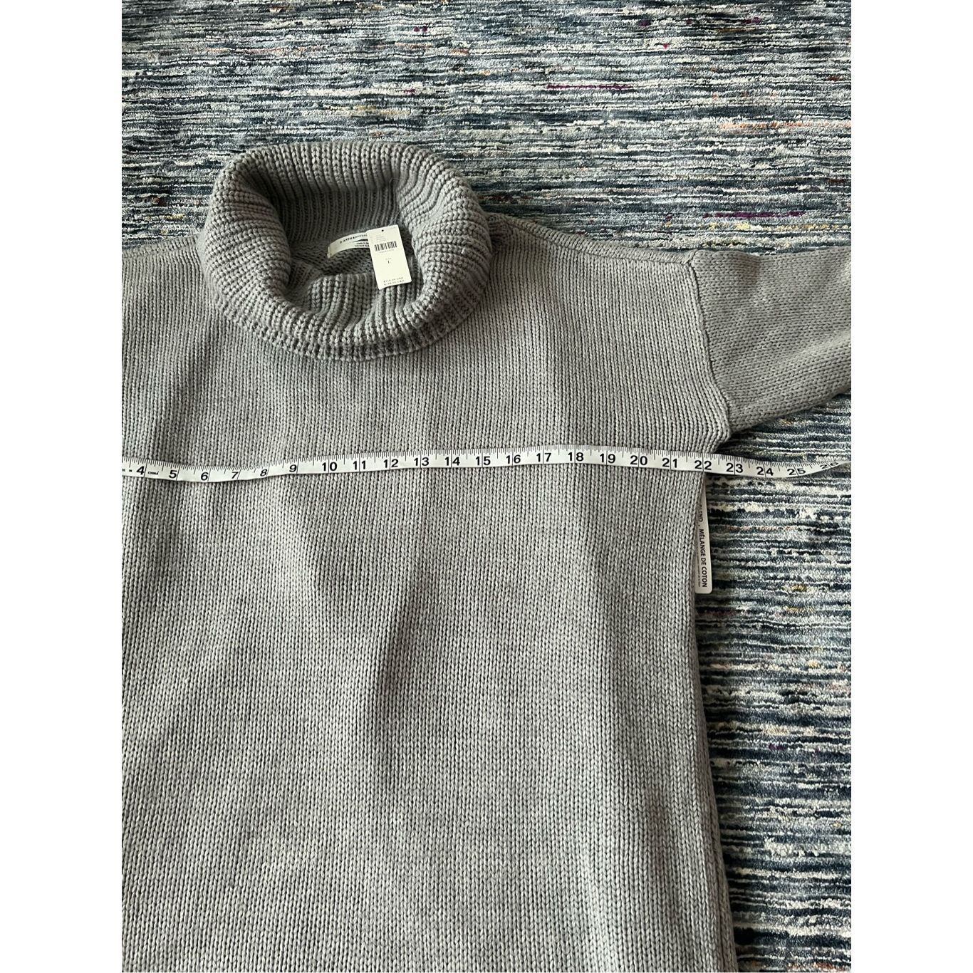 Anthropologie Anthropologie NWT Split Back Sweater Grey Sz L Size L / US 10 / IT 46 - 6 Thumbnail