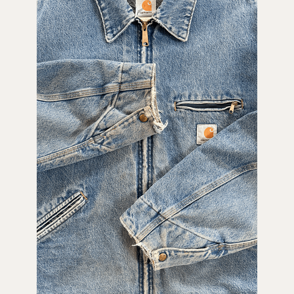 Carhartt RARE Vintage Carhartt J110 DST Denim Detroit Jacket, XL Size US XL / EU 56 / 4 - 2 Thumbnail