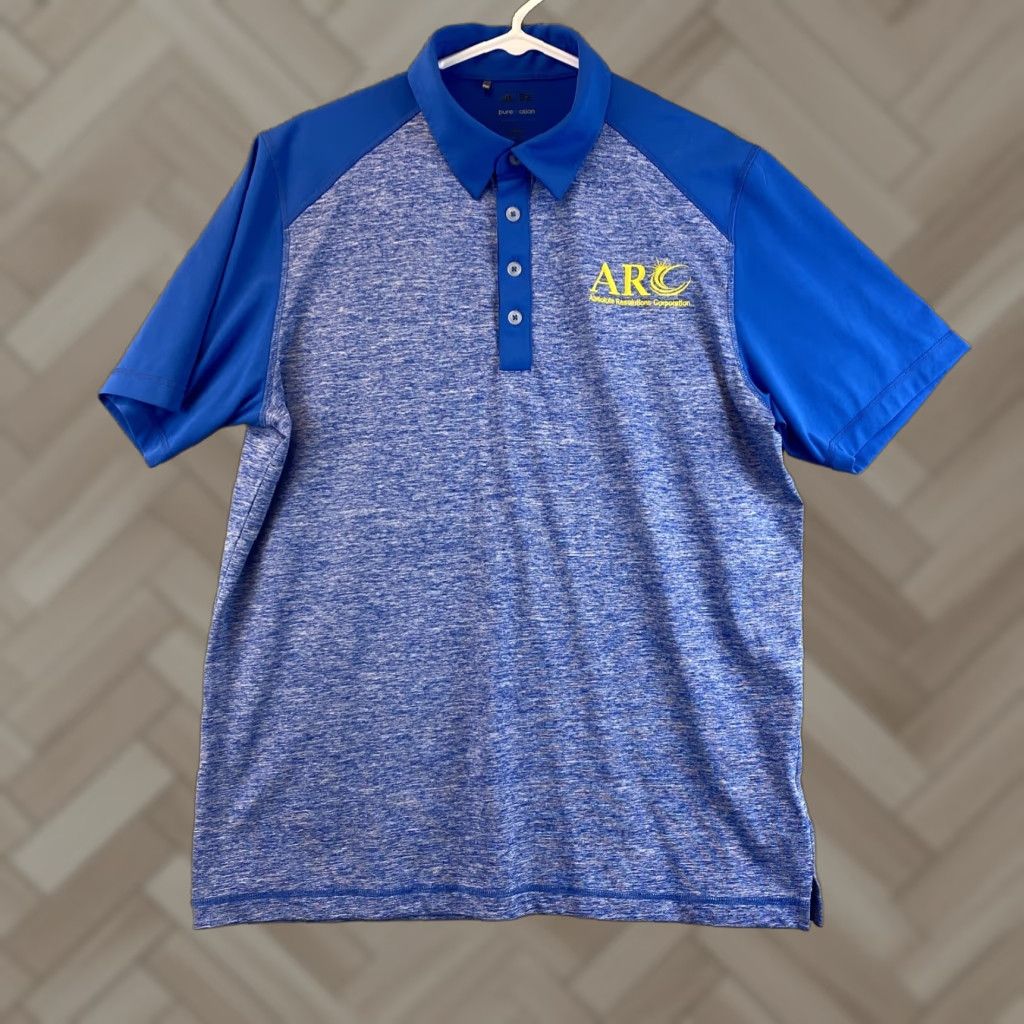 Adidas Adidas Golf Polo Shirt Mens Large Blue Short Sleeve Polo 80-56 Athletic Regular Golfing Size US L / EU 52-54 / 3 - 1 Thumbnail