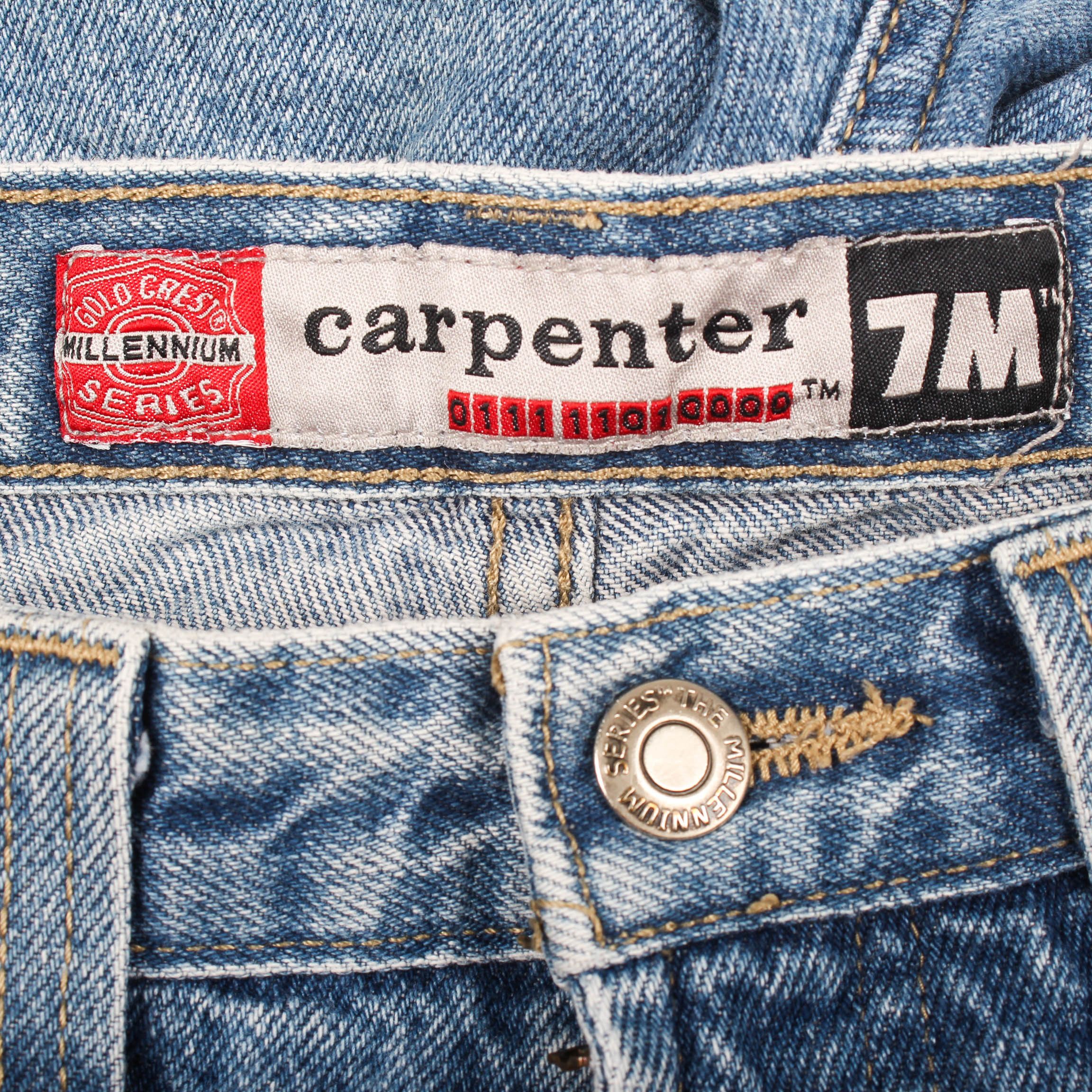 Jean Vintage Baggy Carpenter Jeans 90s Size US 32 / EU 48 - 9 Thumbnail