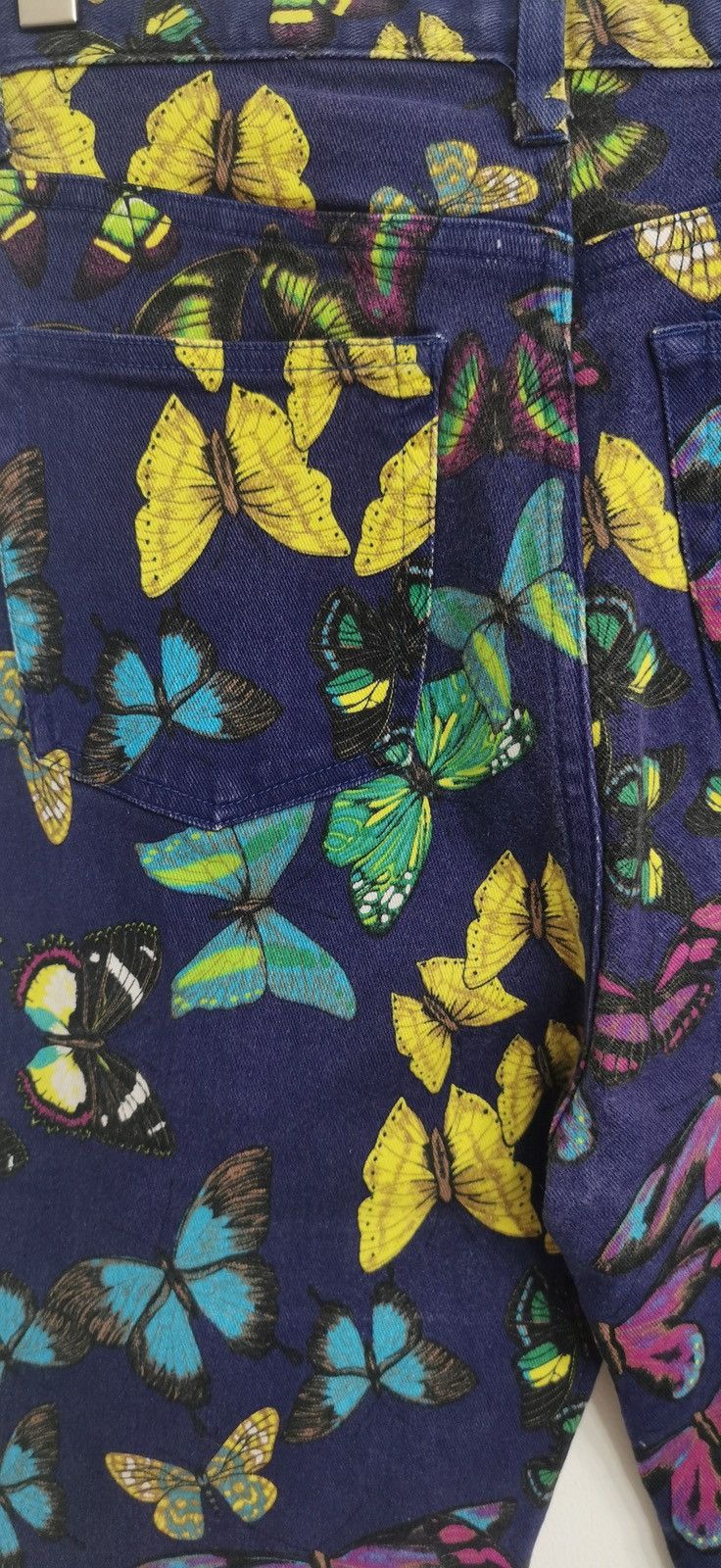 Kenzo Kenzo vintage butterfly jeans Size 28" / US 6 / IT 42 - 7 Thumbnail