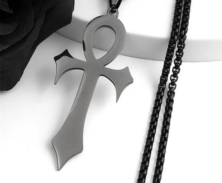 Kendrick Lamar × Vintage Gothic Egyptian Cross Necklace Size ONE SIZE - 1 Thumbnail