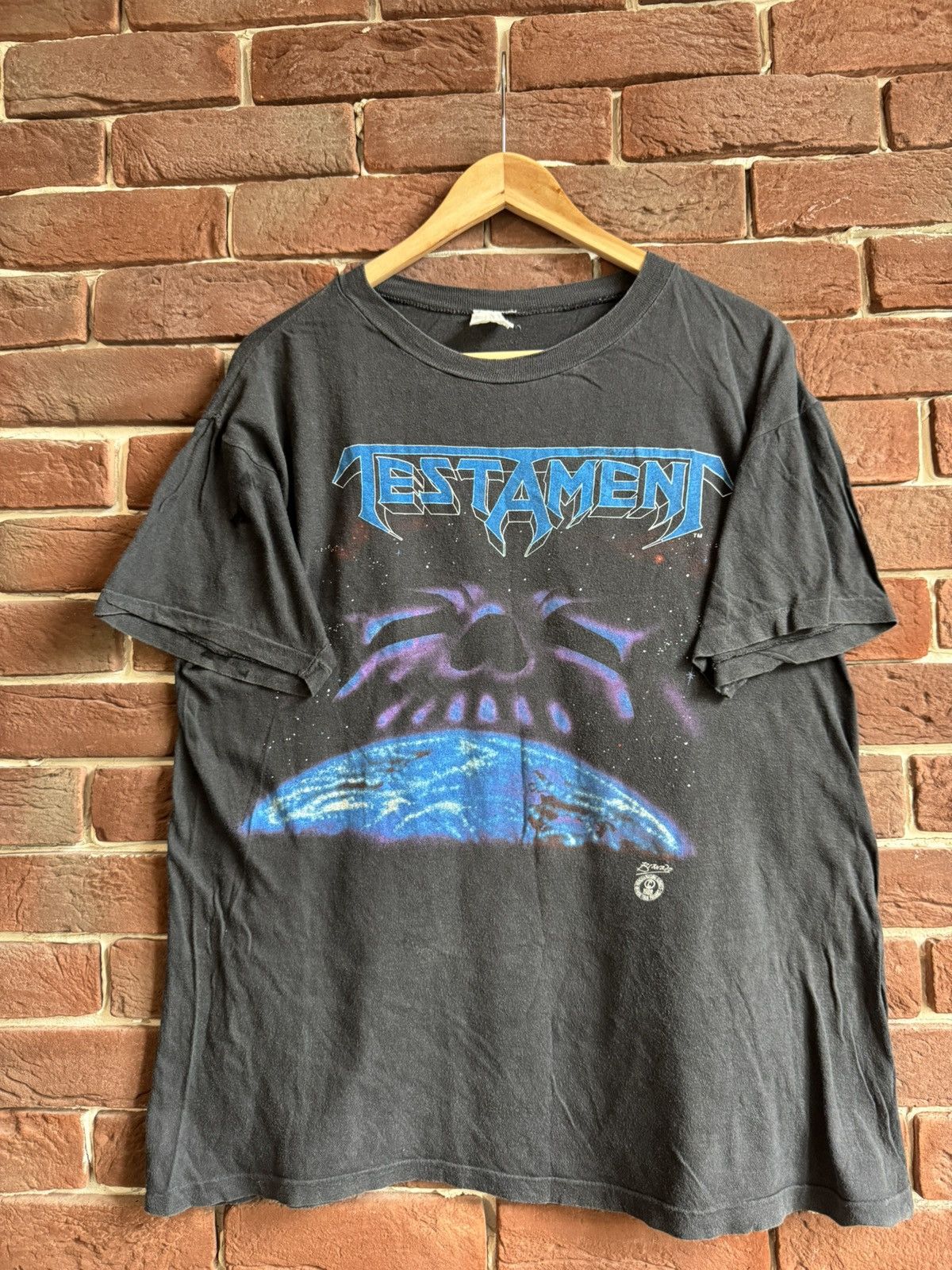 Band Tees Vintage 1988 TESTAMENT Euro Tour Metal Band T Shirt Large Size US L / EU 52-54 / 3 - 1 Thumbnail
