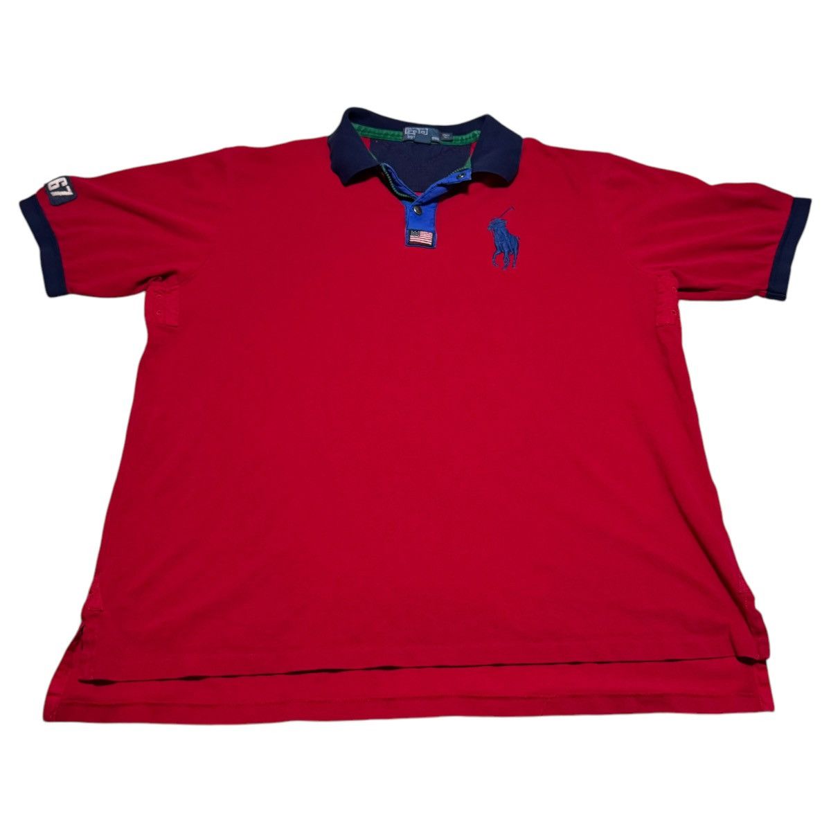 Polo Ralph Lauren × Vintage Ralph Lauren Polo Zip Snap Shirt 2XL Tall Big Pony Size US XXL / EU 58 / 5 - 1 Thumbnail
