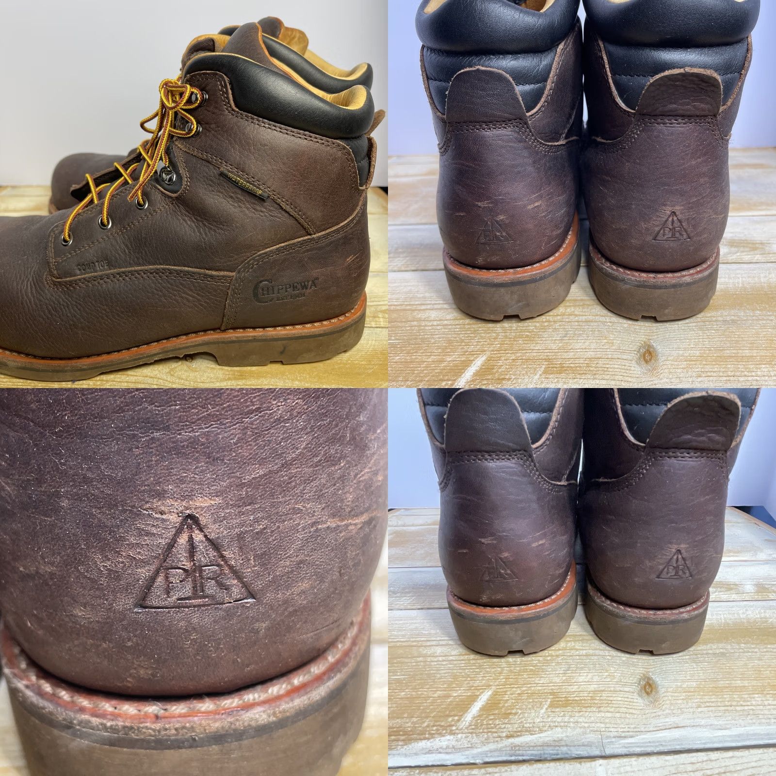 Chippewa Chippewa Boots Work Boots 13 D Leather Waterproof Composite Toe Met Guard CT PR Briar Brown Size US 13 / EU 46 - 8 Thumbnail