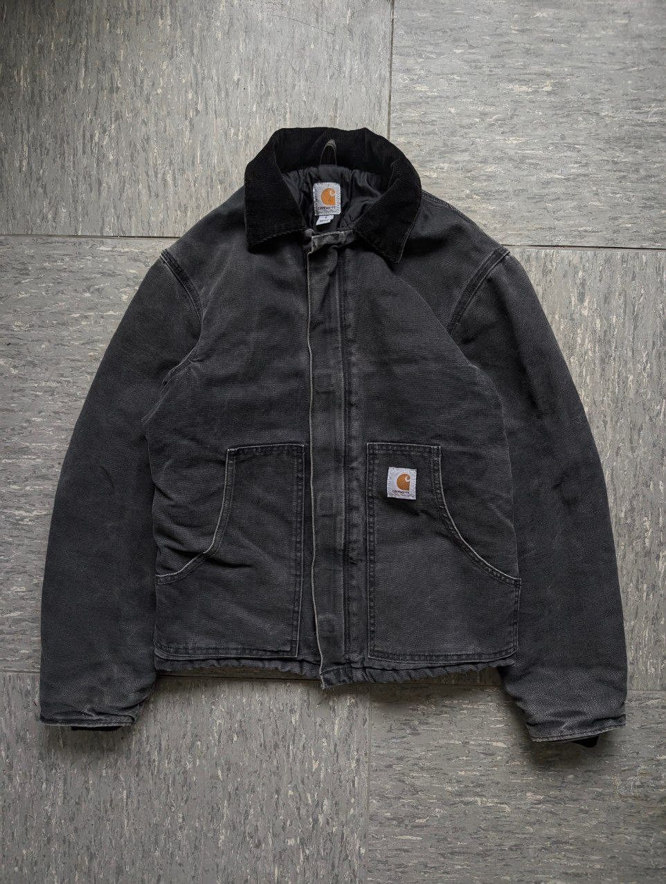 Vintage Carhartt EJ022 BLK Sandstone traditional jacket workwear WIP Grailed