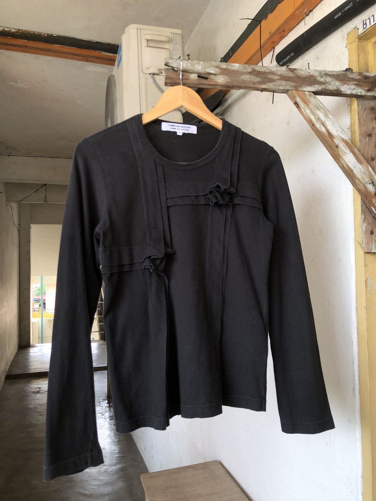 Comme des Garcons Comme des Garcons Faded Bondage Punk Long Sleeve Tshirt Size S / US 4 / IT 40 - 2 Thumbnail