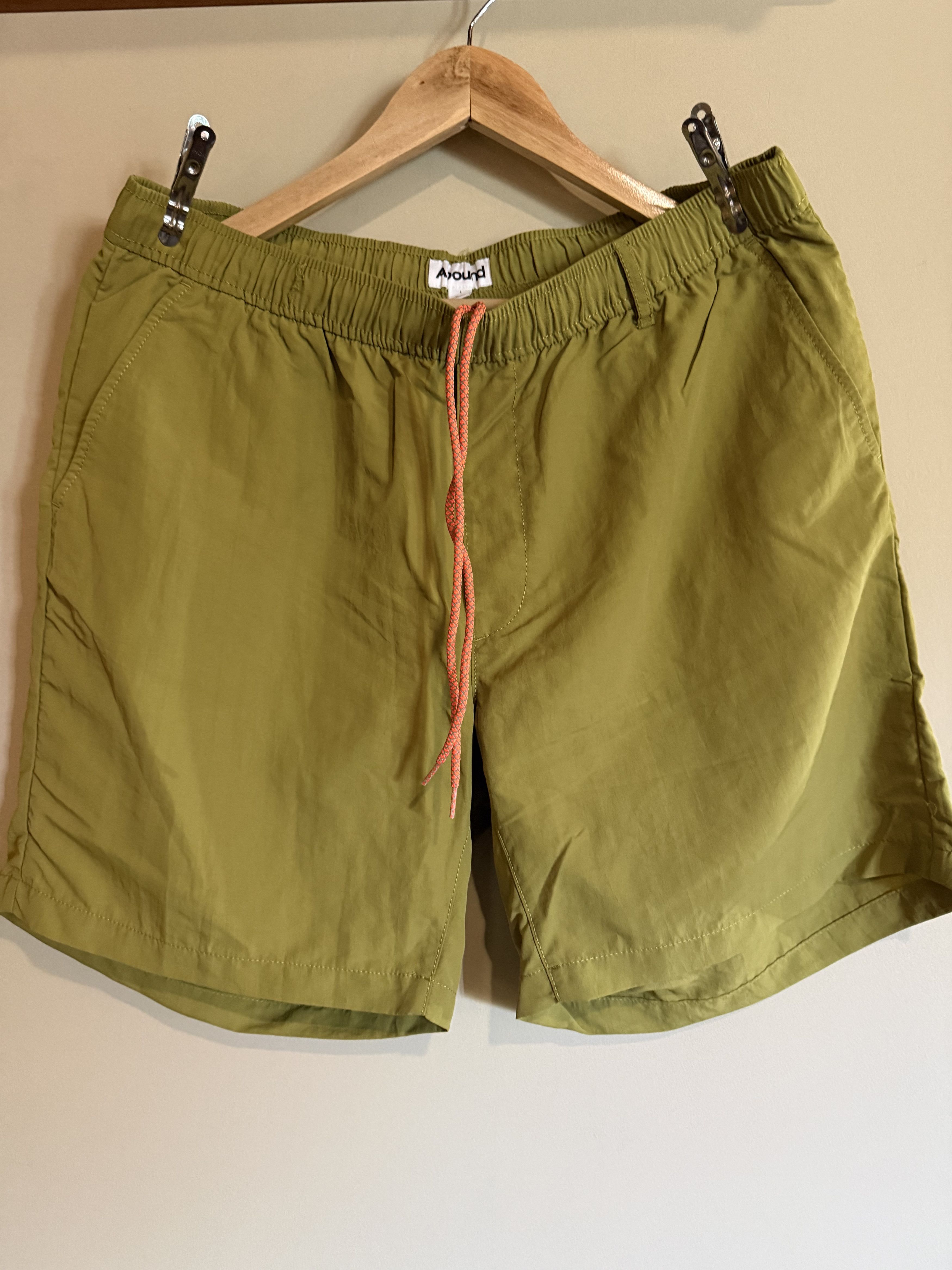 Other Abound Acid Green Drawstring Hiking Shorts, Men's Large Size US 35 - 1 Thumbnail