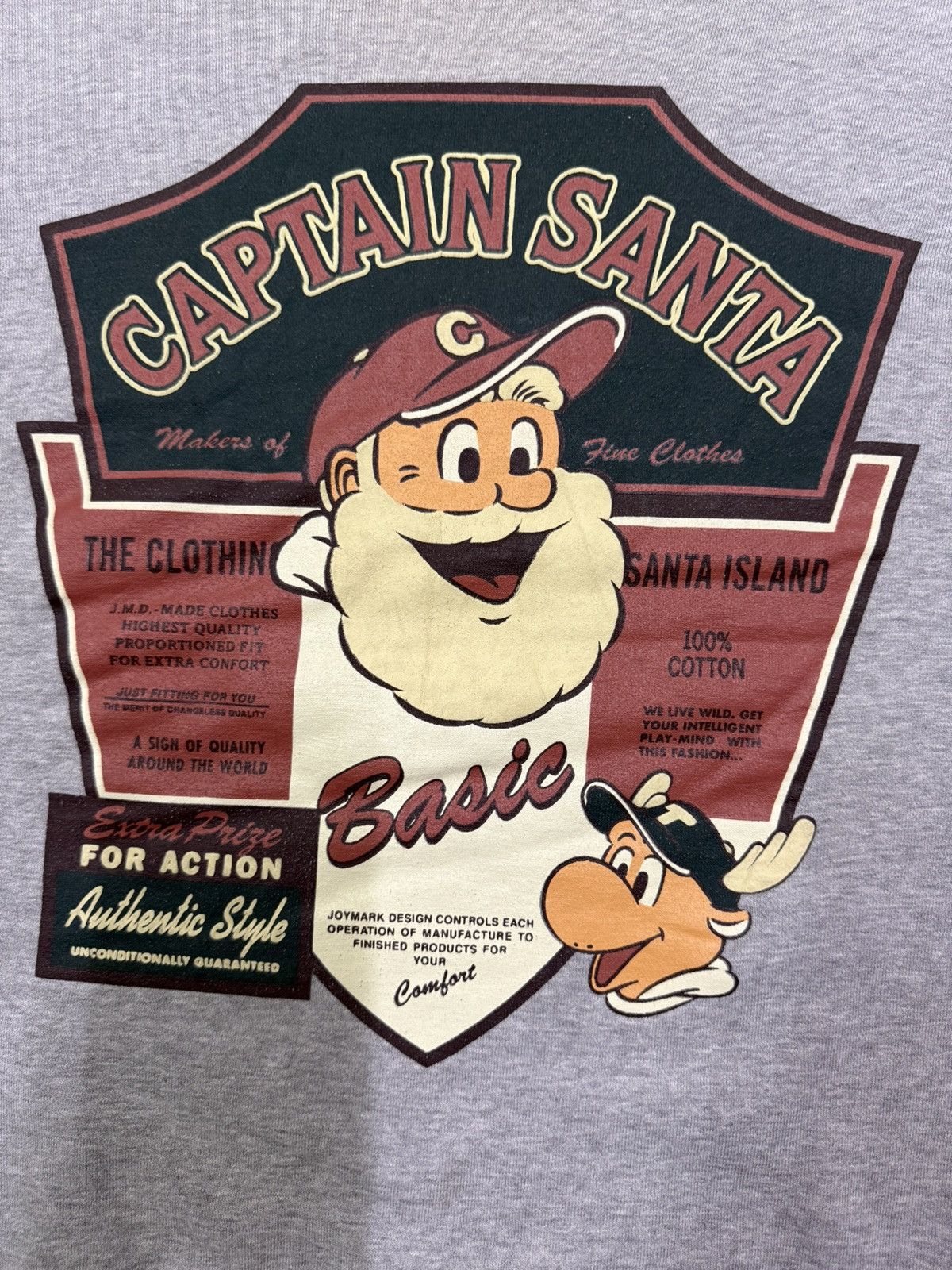 Vintage Vintage 90s Captain Santa Sweatshirt Size US XL / EU 56 / 4 - 6 Thumbnail
