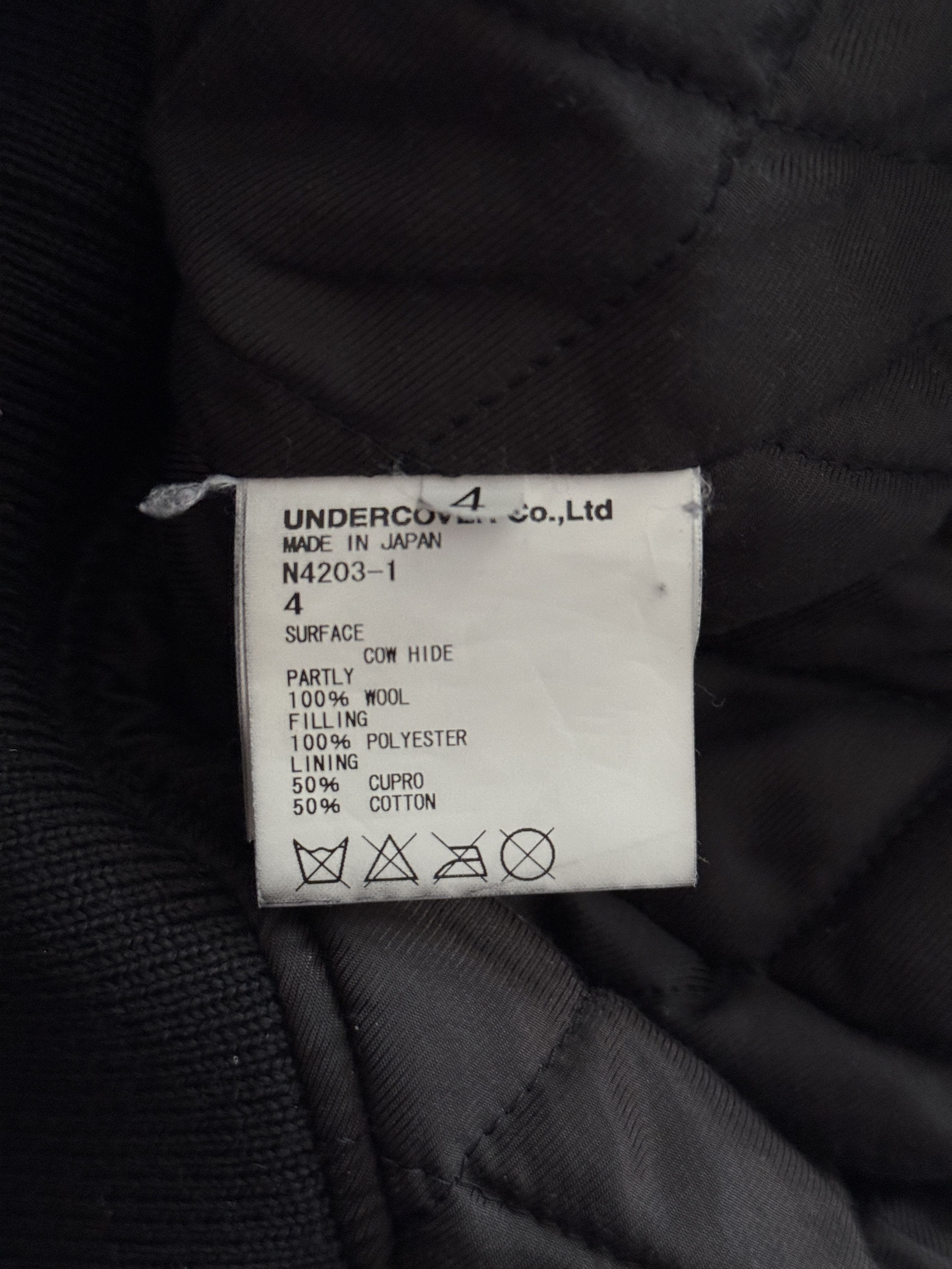 Undercover AW14 "Cold Blood" Leather Jacket Size US XL / EU 56 / 4 - 10 Thumbnail