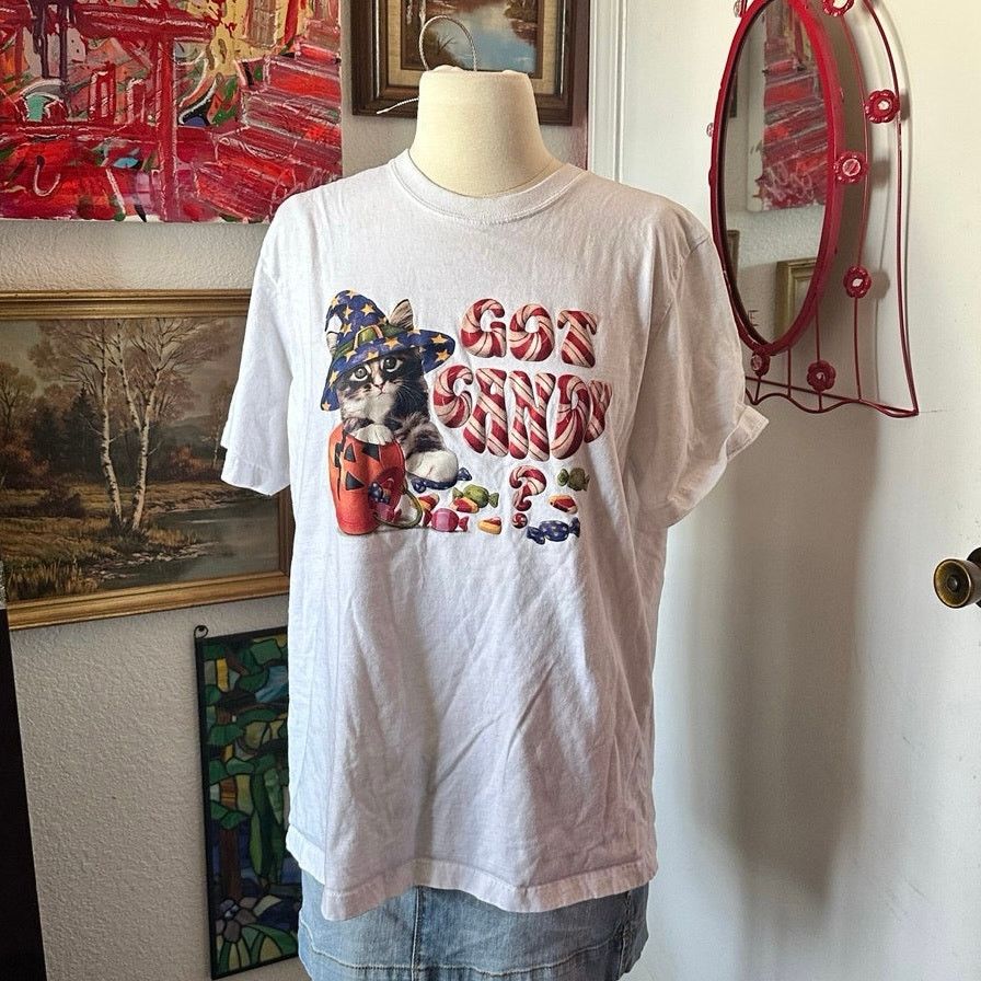 Other halloween got candy cat graphic shirt Size XL / US 12-14 / IT 48-50 - 1 Thumbnail