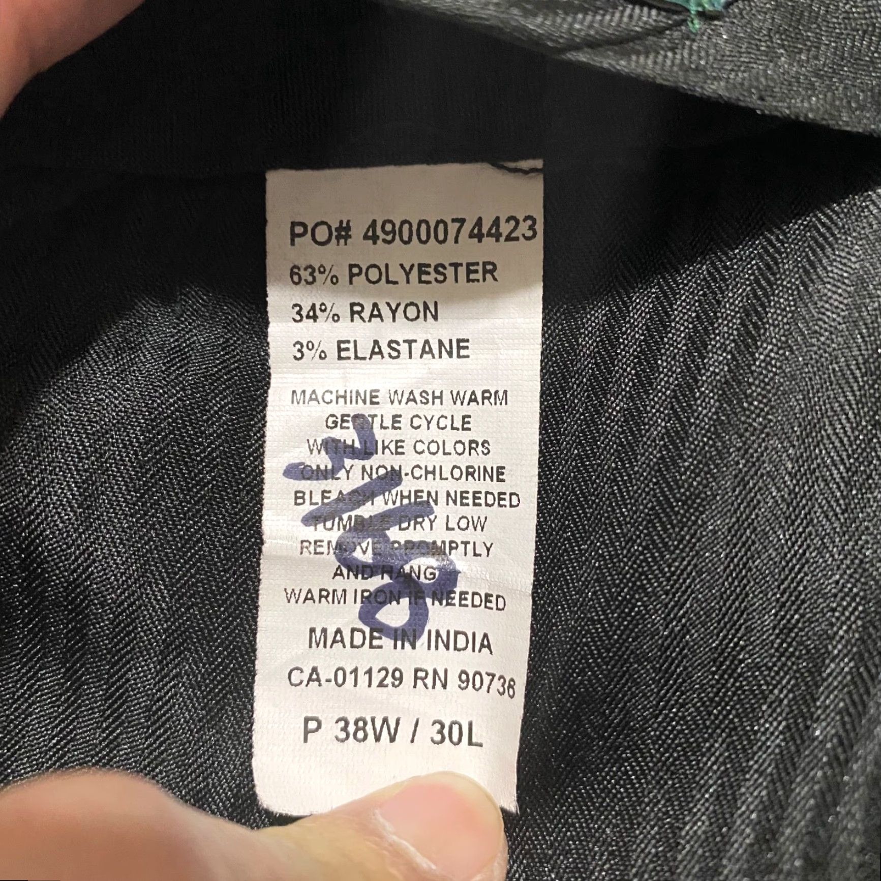 Ralph Lauren Lauren Ralph Lauren Mens Dress Pants Black Straight Mid Rise 38x29 Inseam Flat Front Regular Size 38 Men Pants Global? Size US 38 / EU 54 - 4 Thumbnail