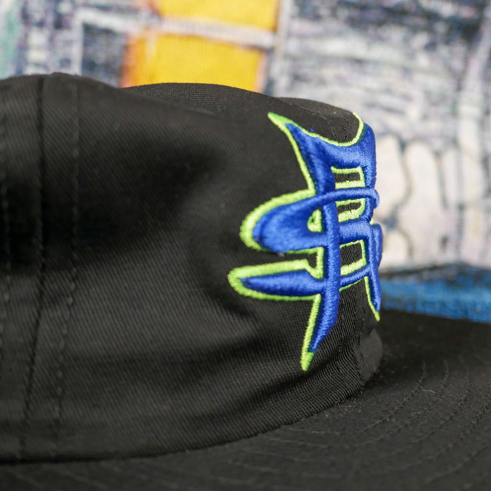 Stray Rats Strays Rats Lock Up Puff Print Font Logo Snapback Size ONE SIZE - 3 Thumbnail