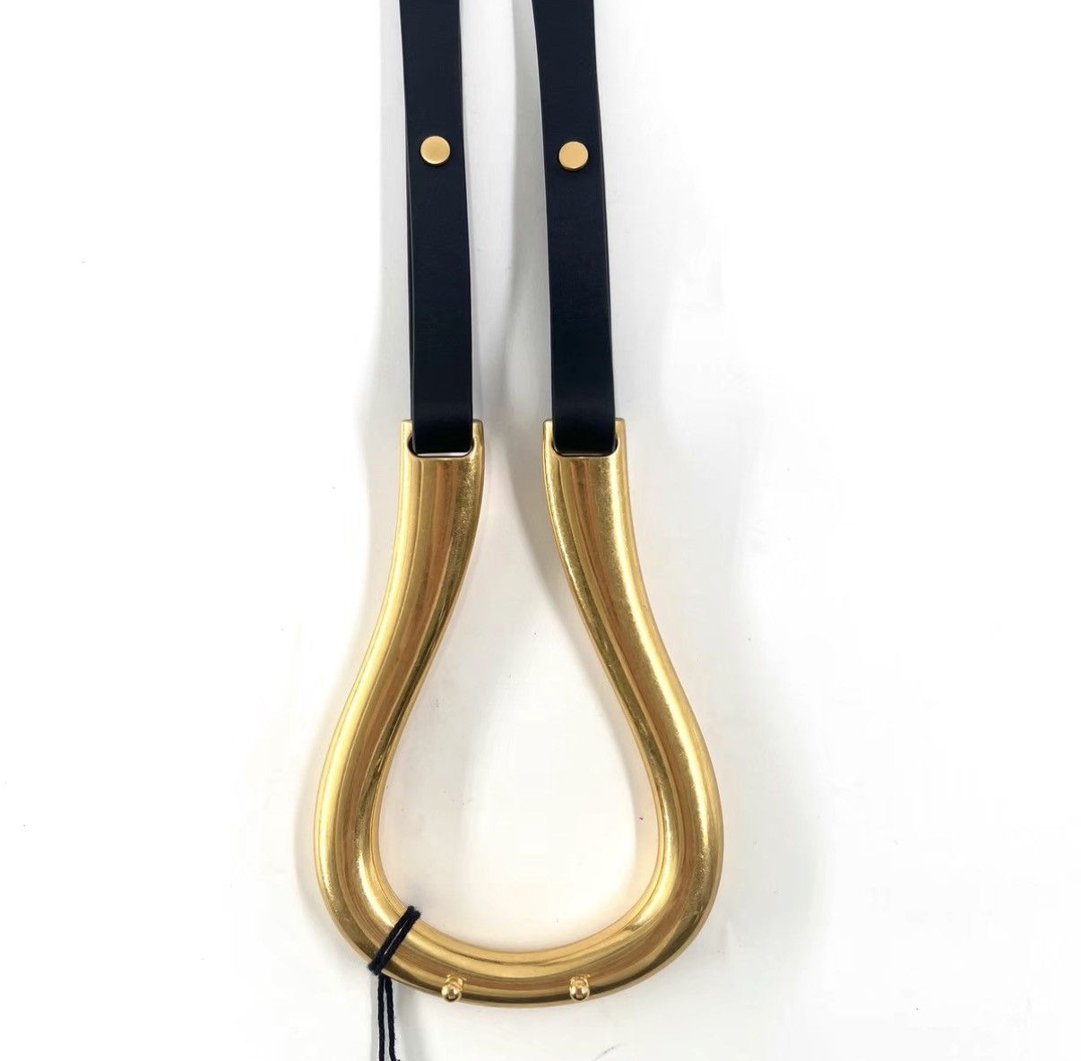 Bottega Veneta Bottega Veneta / Black Metal Horseshoe Buckle Belt K12 Size ONE SIZE - 5 Thumbnail