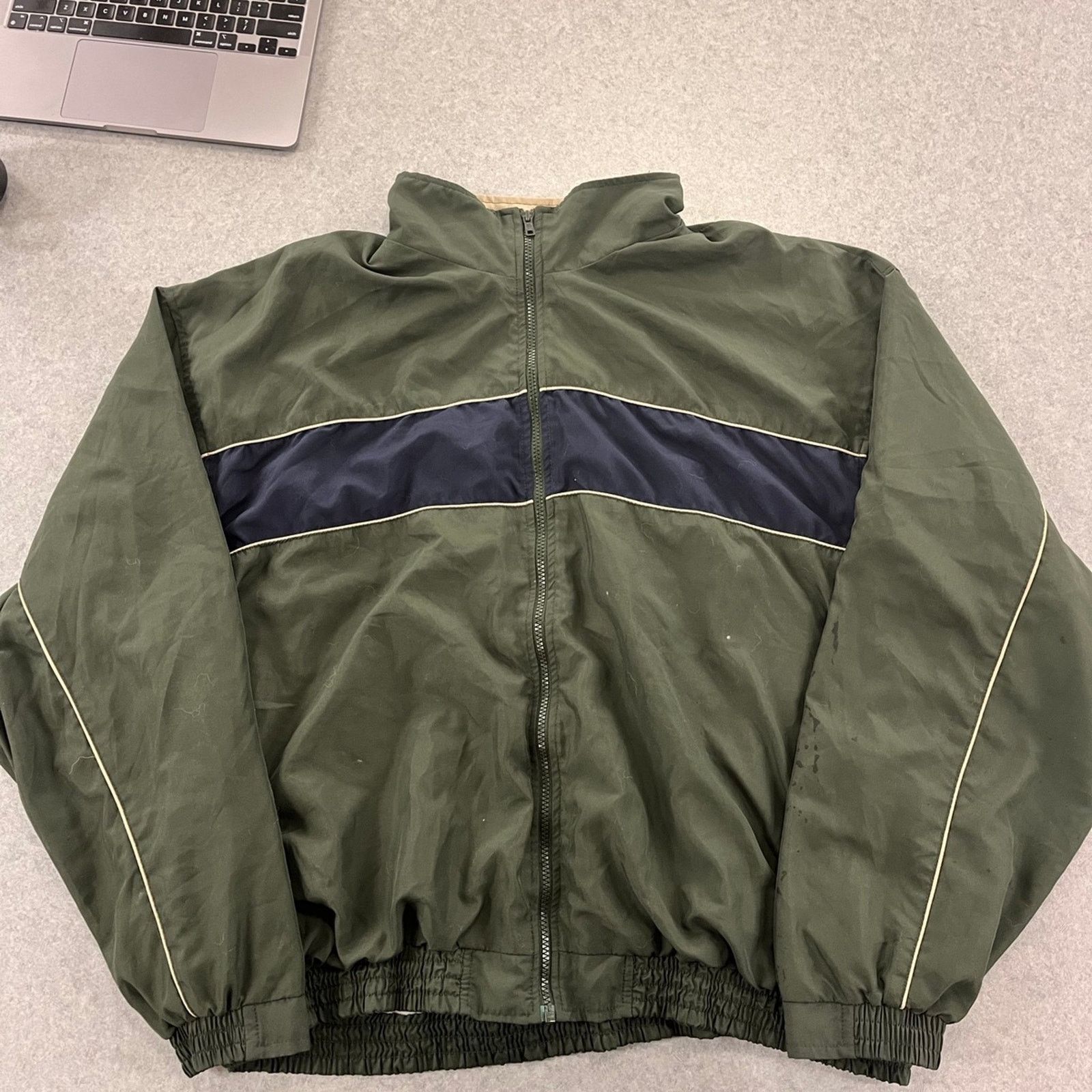 Nike Green wind breaker Size L / US 10 / IT 46 - 1 Thumbnail