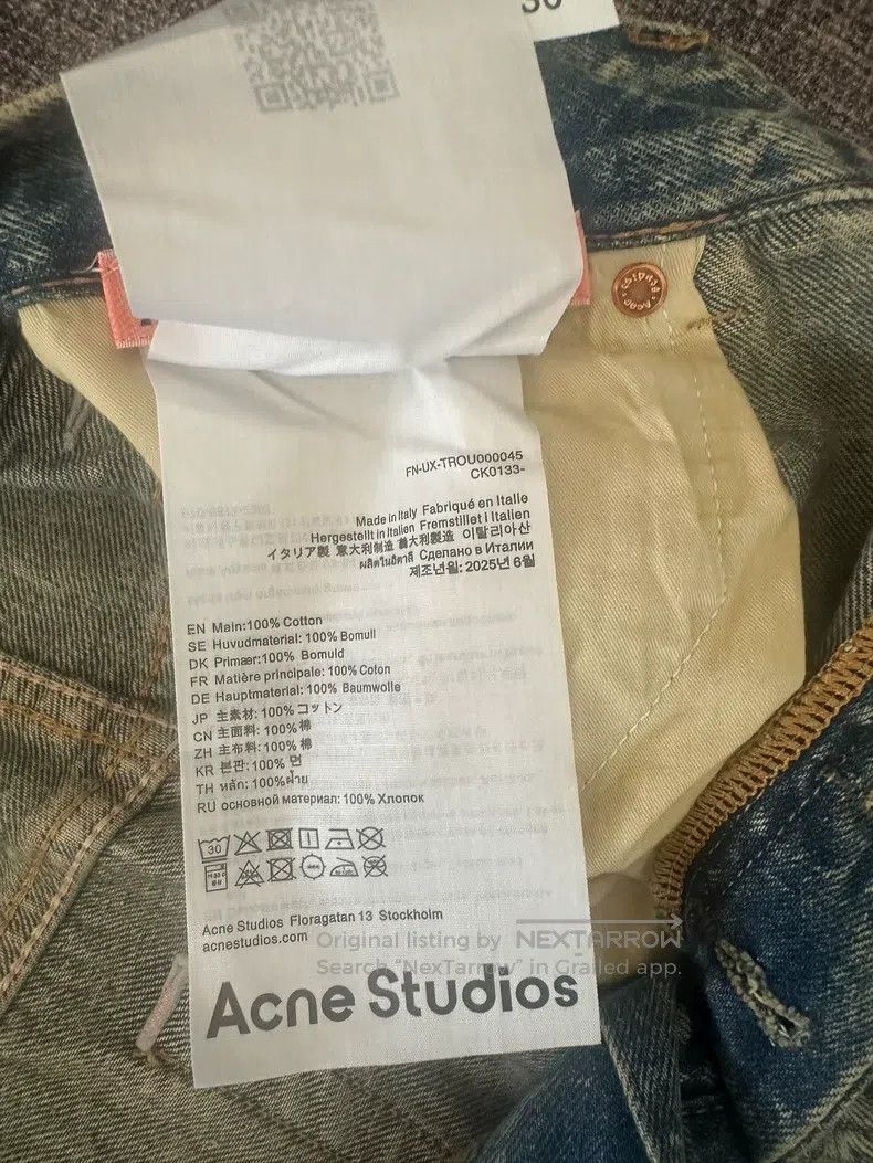 Acne Studios Acne Studios FW25 Low-Rise Wide Leg Scimitar Jeans Size US 30 / EU 46 - 6 Thumbnail