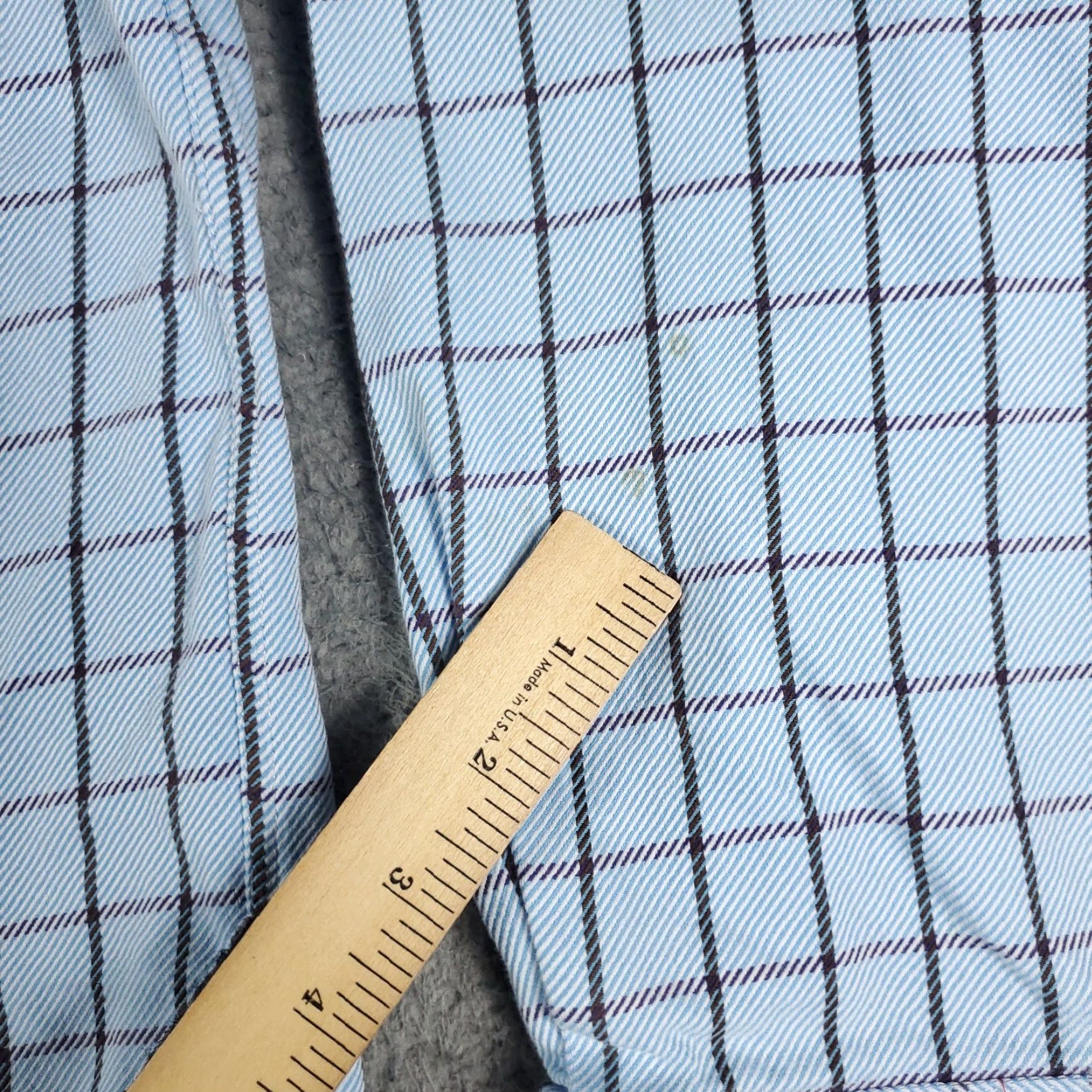 Peter Millar Peter Millar Blue Check Casual Button-Up Shirt Mens Large Long Sleeve Size US L / EU 52-54 / 3 - 7 Thumbnail