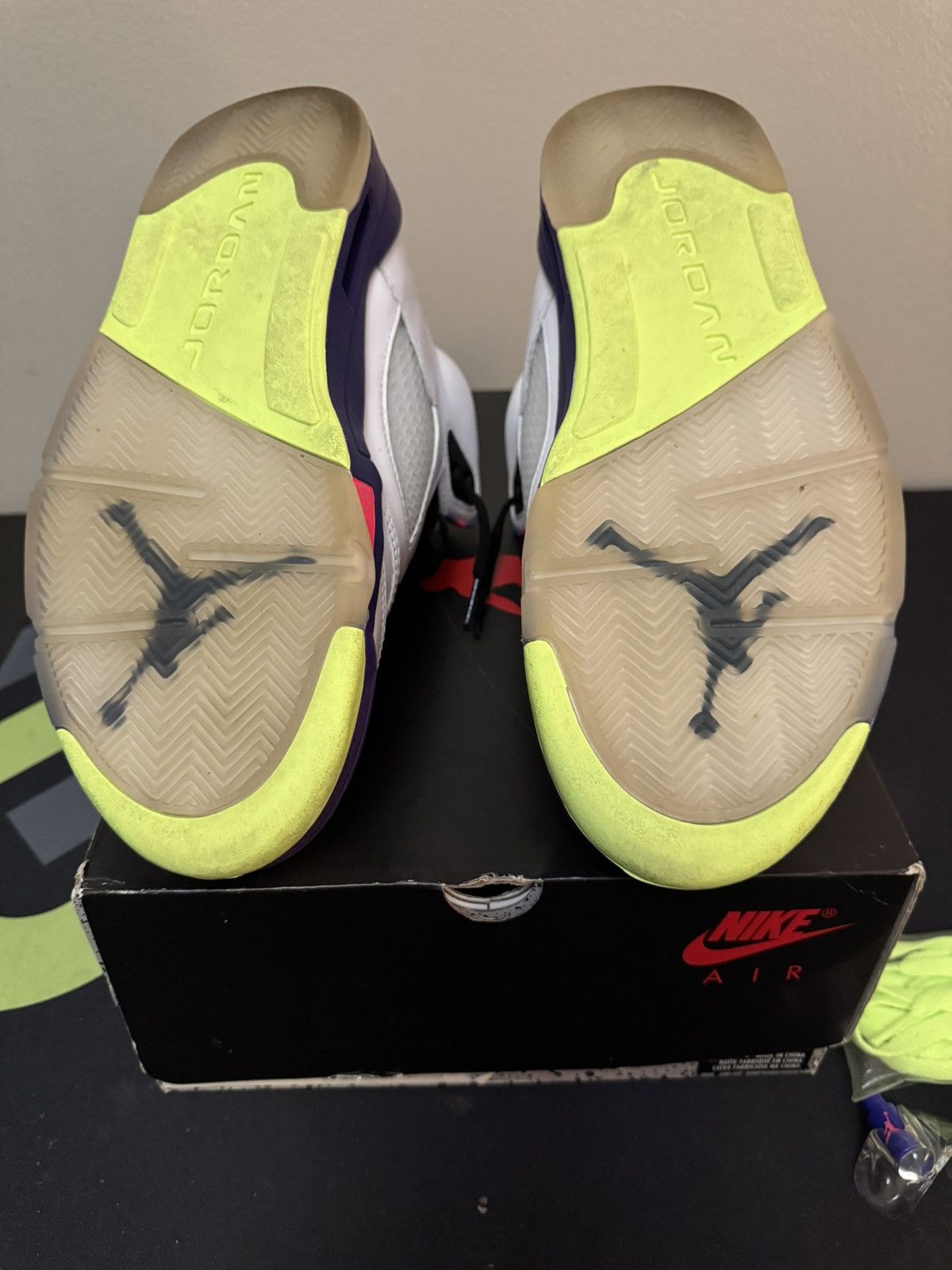 Jordan Brand Nike Air Jordan Retro 5 Alternate Belair White Black Size 9 Size US 9 / EU 42 - 7 Thumbnail
