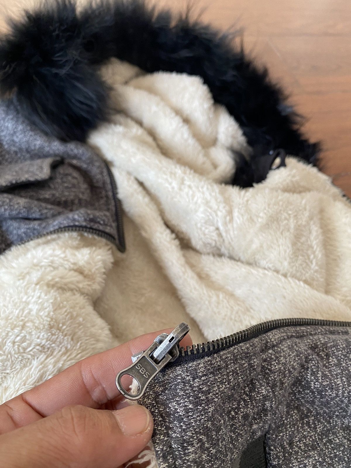 If Six Was Nine × Japanese Brand × Le Grande Bleu (L.G.B.) Japanese Brand Faux Fur Hooded Lgbstyle Size US M / EU 48-50 / 2 - 9 Thumbnail