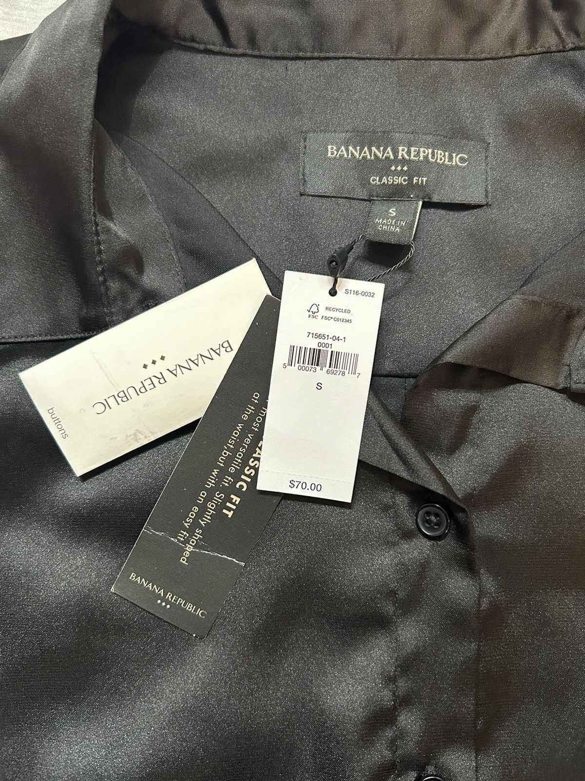Banana Republic Banana Republic Button Up Silk Shirt Size S / US 4 / IT 40 - 5 Thumbnail