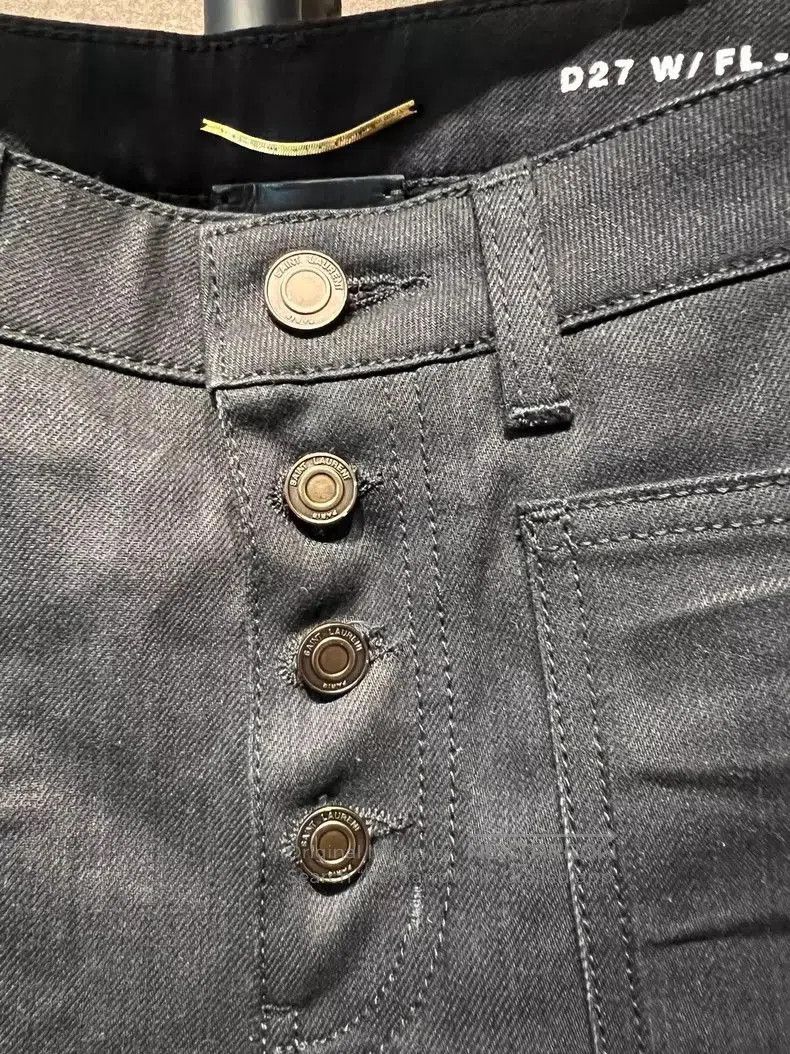 Saint Laurent Paris Saint Laurent Paris D27 Black Jeans. Size US 28 / EU 44 - 2 Thumbnail